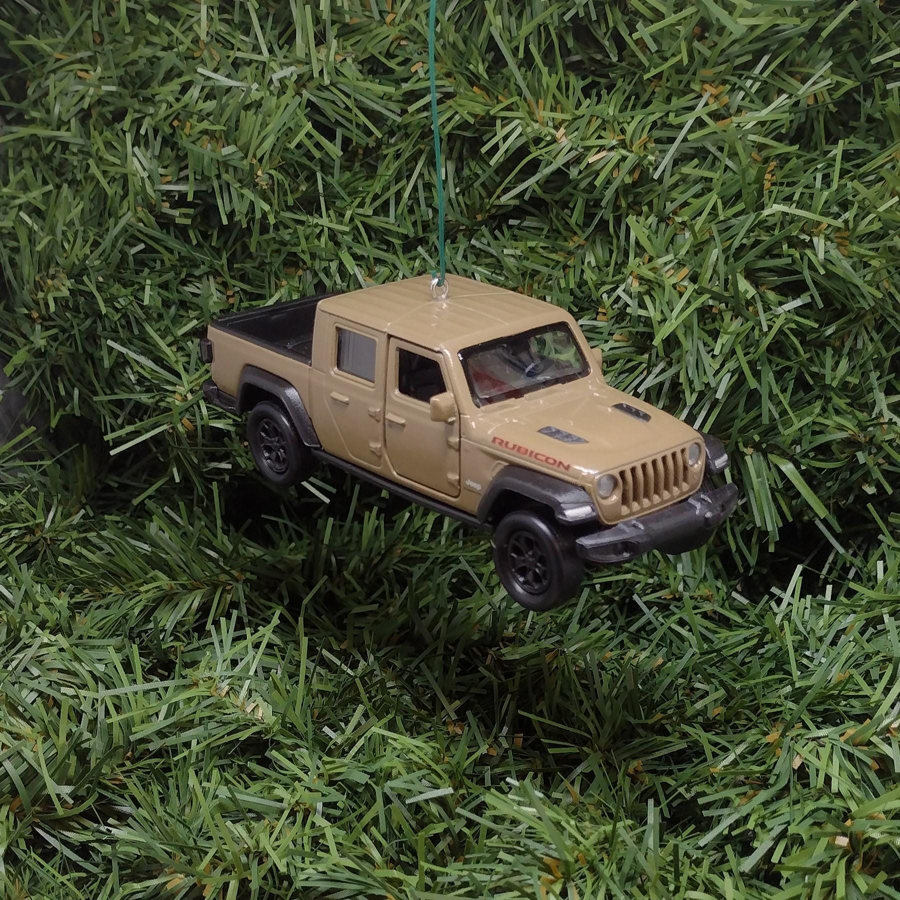 JEEP GLADIATOR Ornament Christmas Gift Idea Fun Automotive Xmas Tree Decoration 5 inch Brown 2019-2024