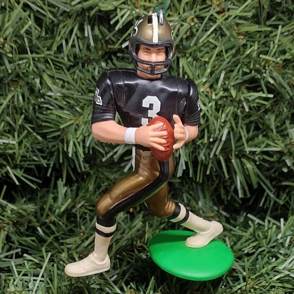 NEW ORLEANS SAINTS NFL Ornament Bobby Hebert Jim Everett Christmas Gift Football Figure