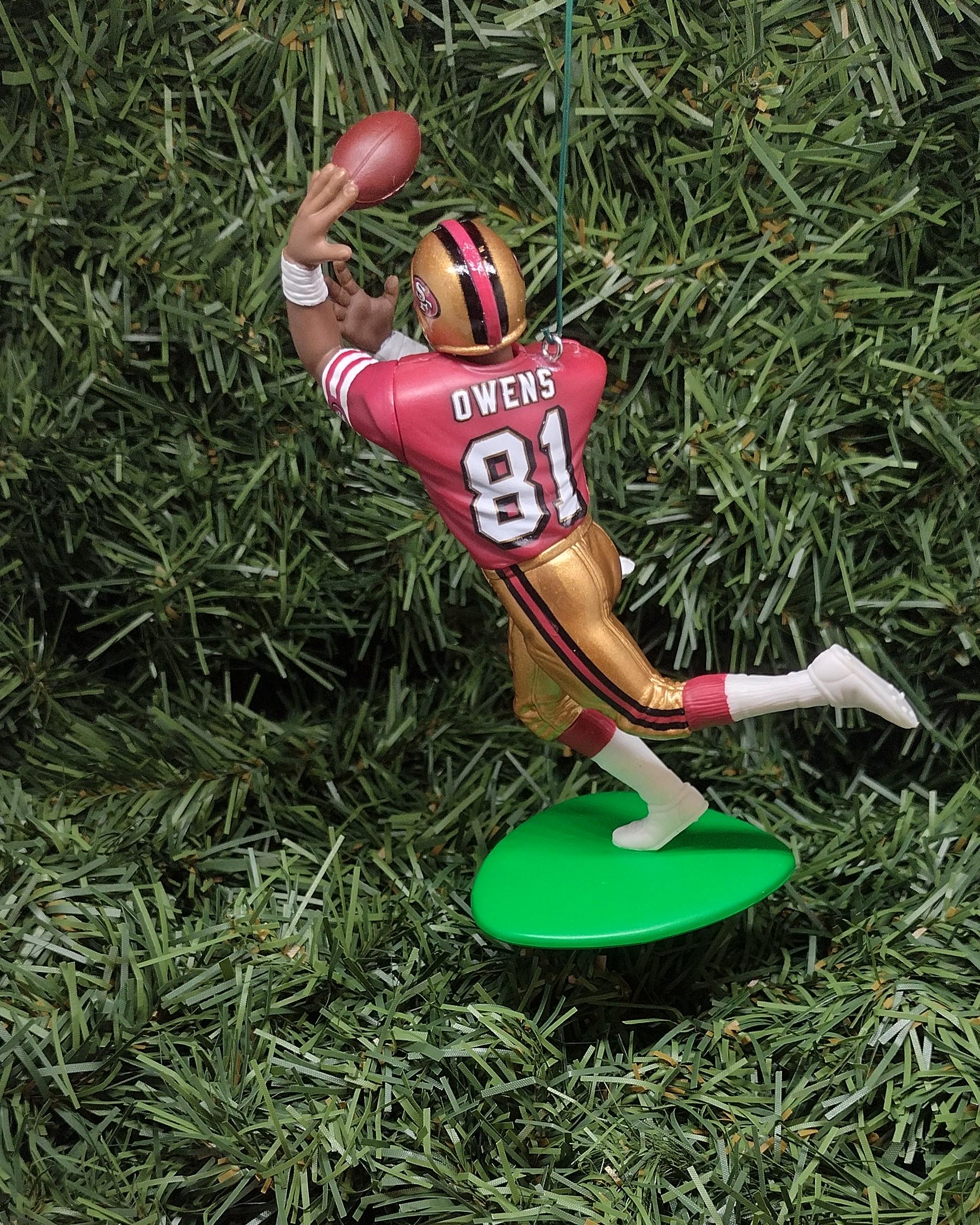 Terrell Owens SAN FRANCISCO 49ERS Ornament Christmas Tree Decoration NFL football figure unique gift idea