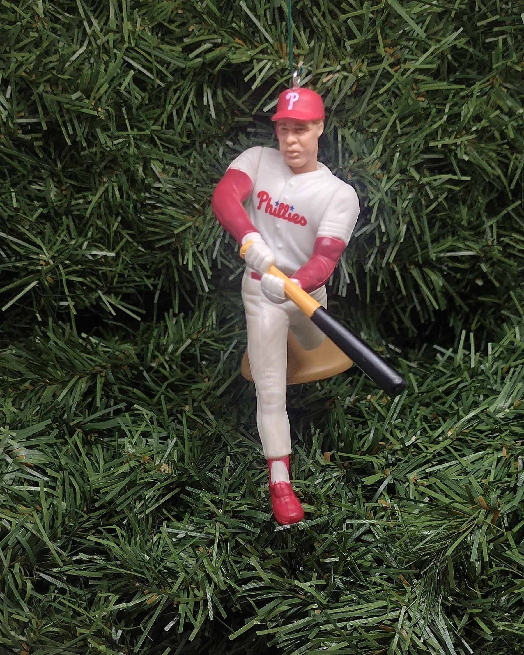 PHILADELPHIA PHILLIES Ornaments Richie Ashburn Curt Schilling John Kruk Lenny Dykstra Christmas Tree MLB Baseball Xmas Gift Idea