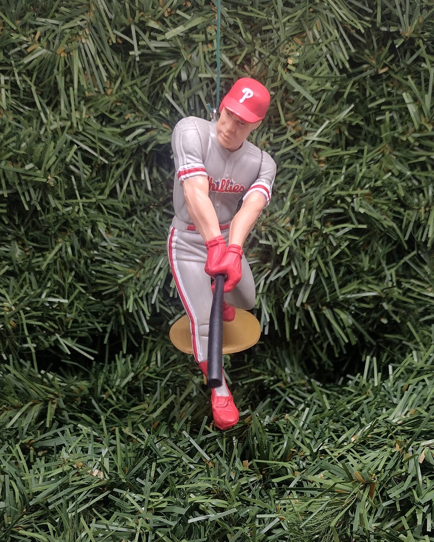 PHILADELPHIA PHILLIES Ornaments Richie Ashburn Curt Schilling John Kruk Lenny Dykstra Christmas Tree MLB Baseball Xmas Gift Idea