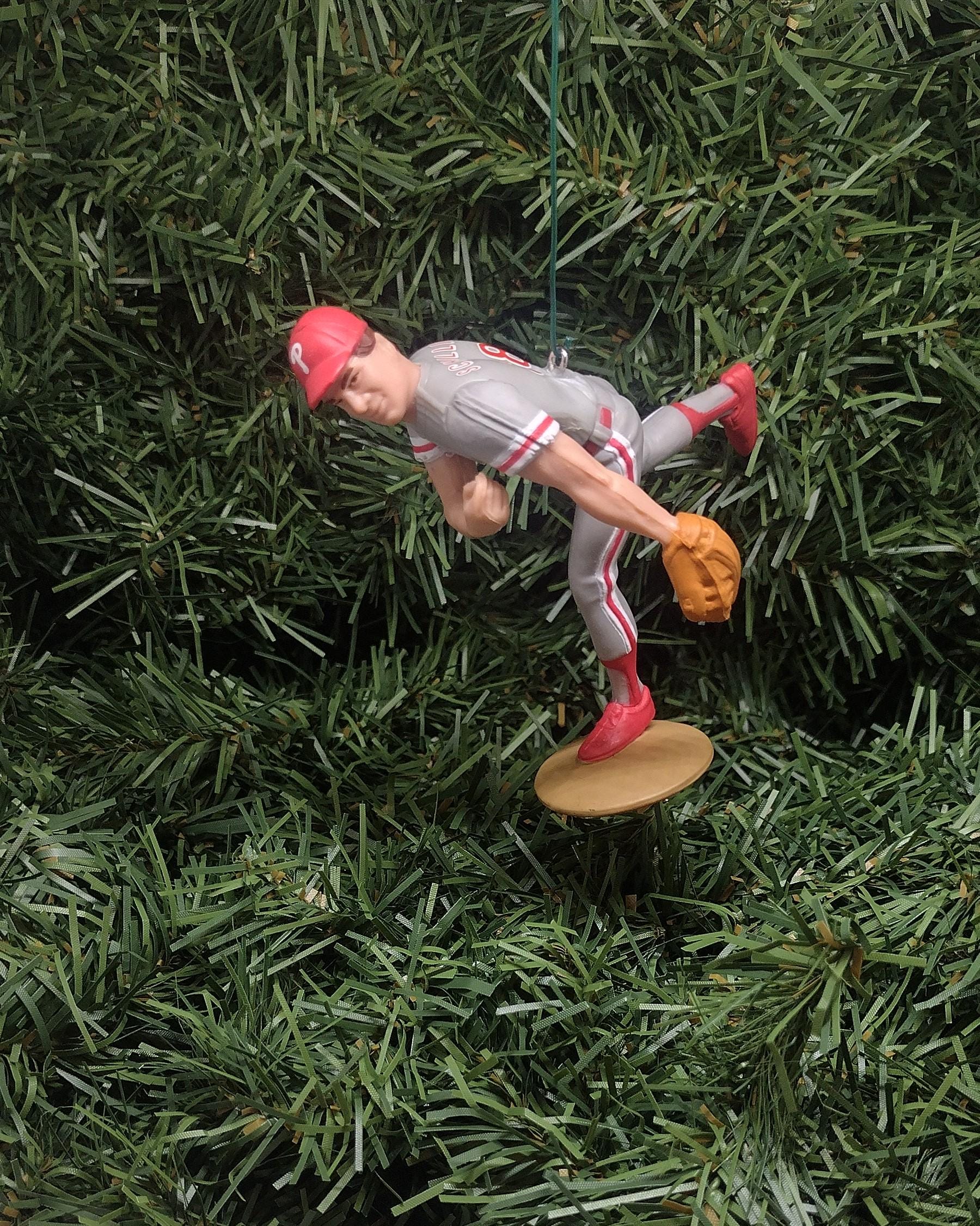 PHILADELPHIA PHILLIES Ornaments Richie Ashburn Curt Schilling John Kruk Lenny Dykstra Christmas Tree MLB Baseball Xmas Gift Idea