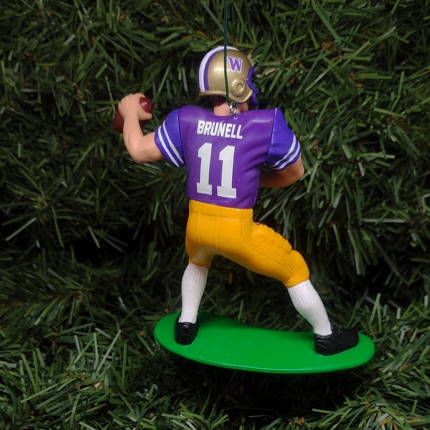 WASHINGTON HUSKIES Ornament Christmas Tree Decoration Mark Brunell NCAA football Unique Xmas Gift Idea