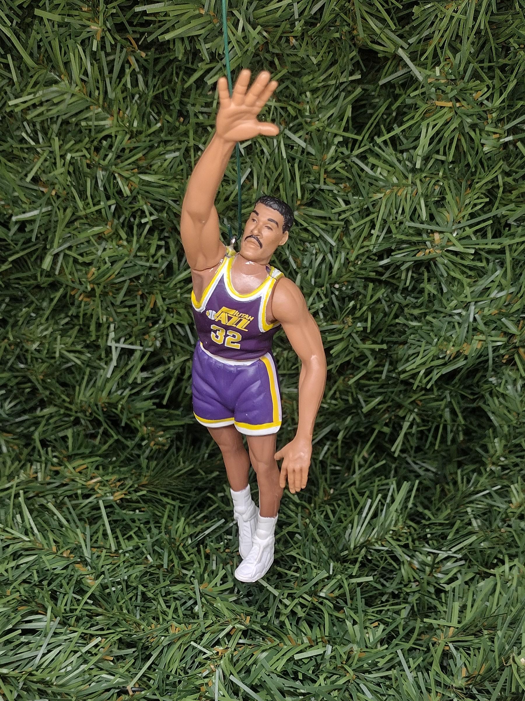 UTAH JAZZ Ornaments Karl Malone John Stockton Donovan Mitchell Christmas Tree Decoration Xmas gift NBA Basketball Figure