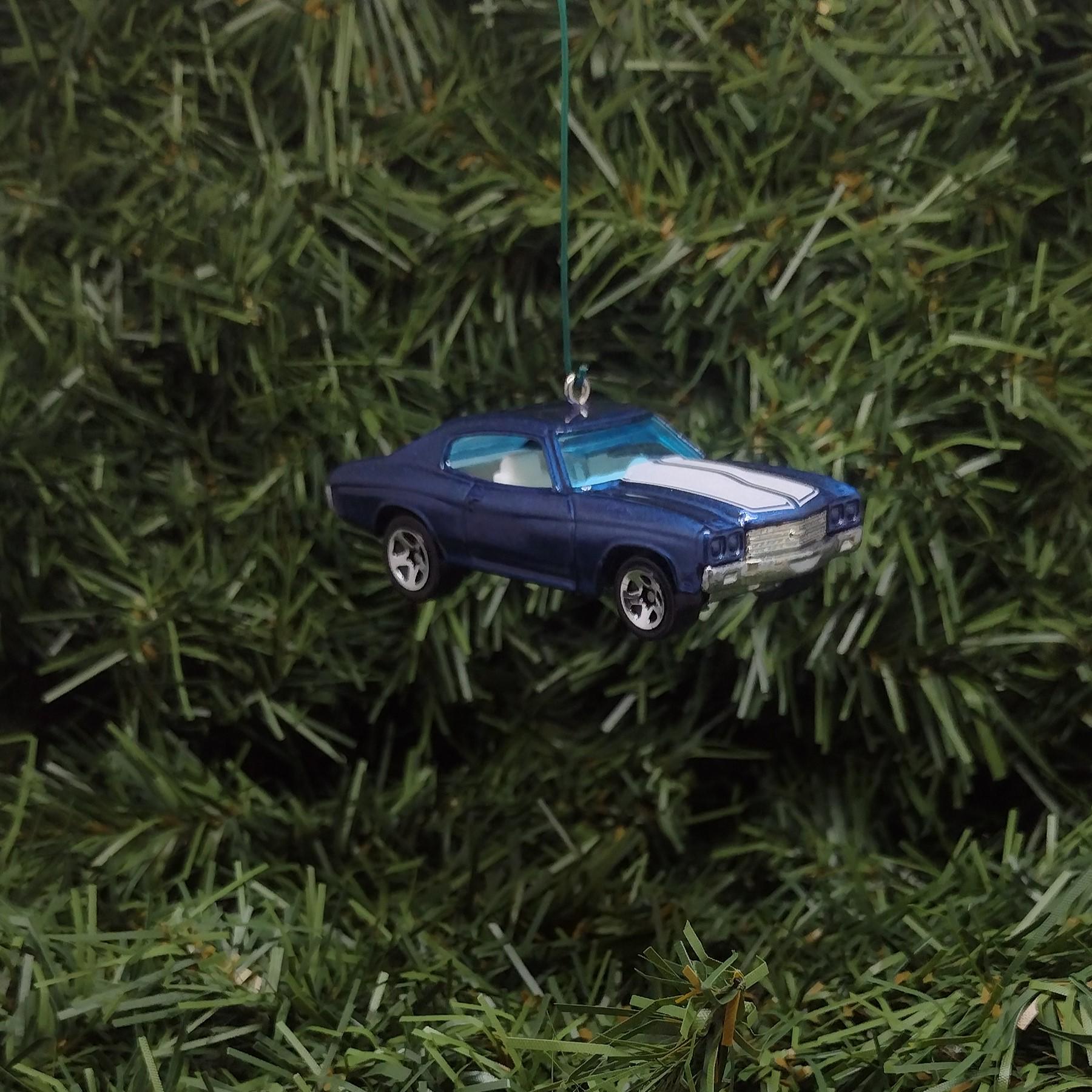 Chevy Chevelle SS 1970 Ornament Christmas Tree Decoration Unique Gift Idea Chevrolet Blue