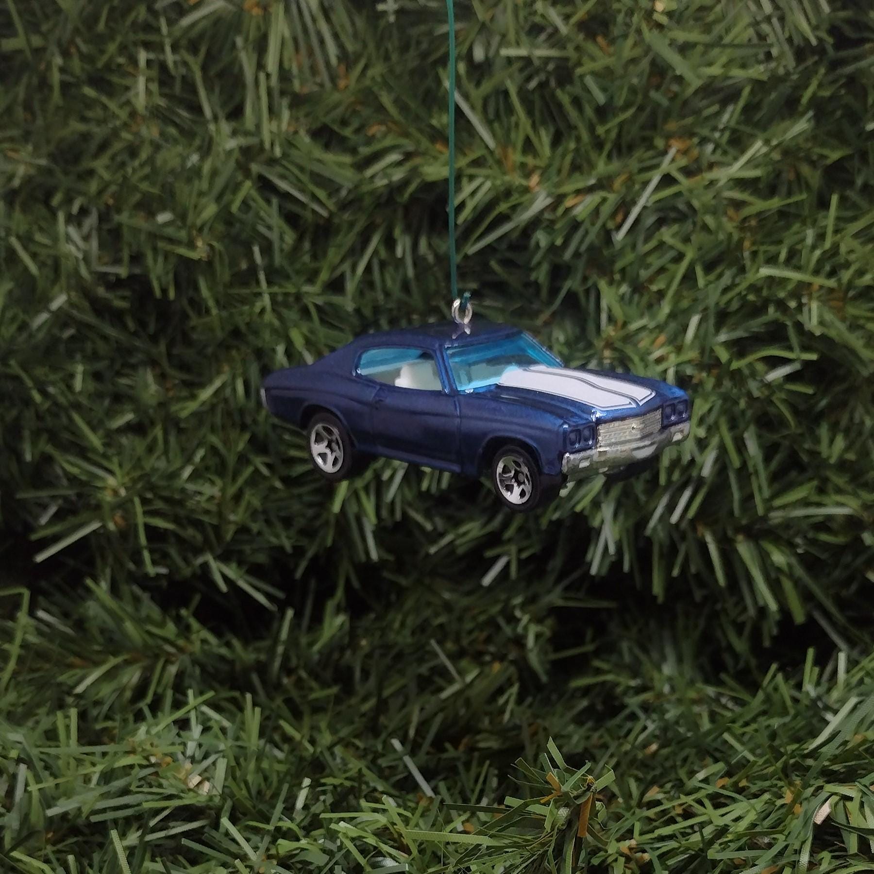 Chevy Chevelle SS 1970 Ornament Christmas Tree Decoration Unique Gift Idea Chevrolet Blue