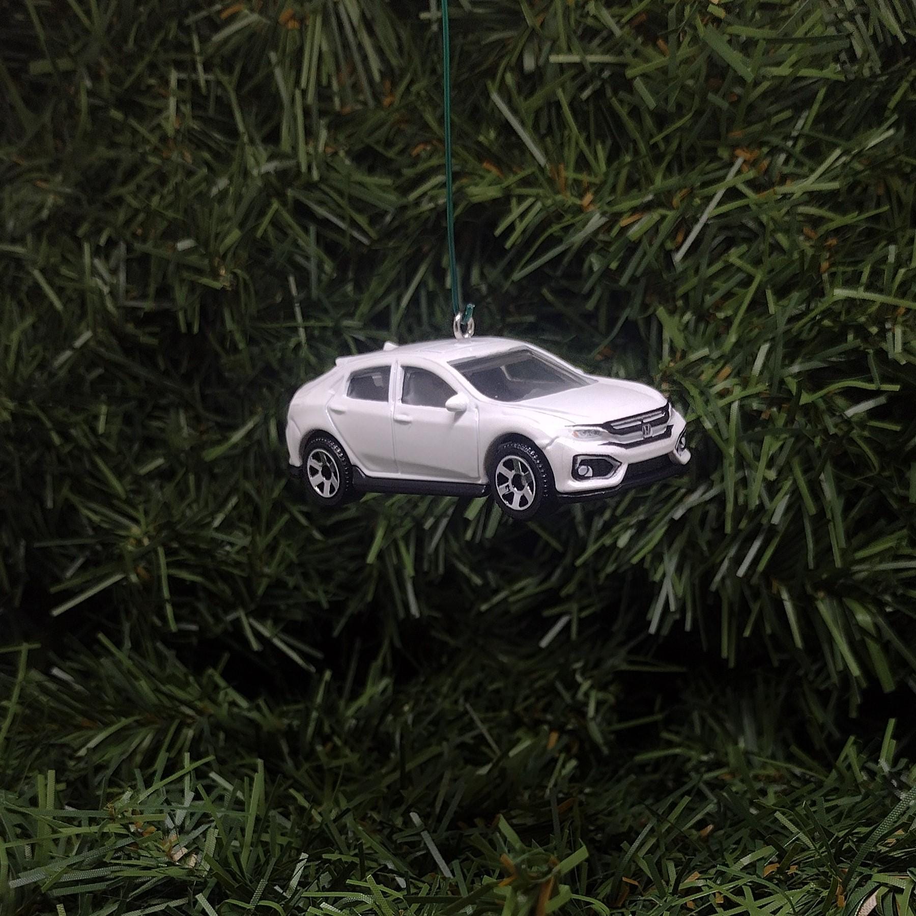 HONDA CIVIC Christmas ornament 2017 Hatchback Unique gift idea Xmas tree decoration 2016-2021 models White