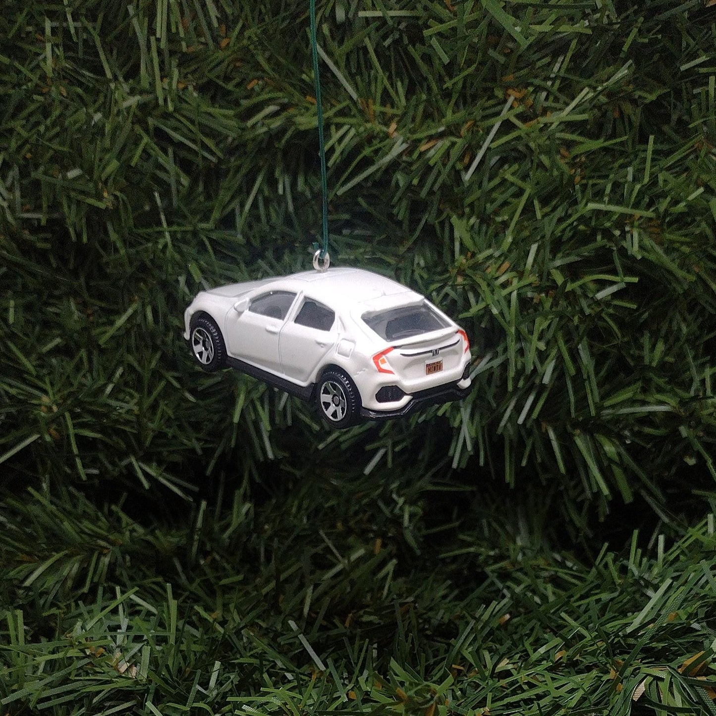 HONDA CIVIC Christmas ornament 2017 Hatchback Unique gift idea Xmas tree decoration 2016-2021 models White