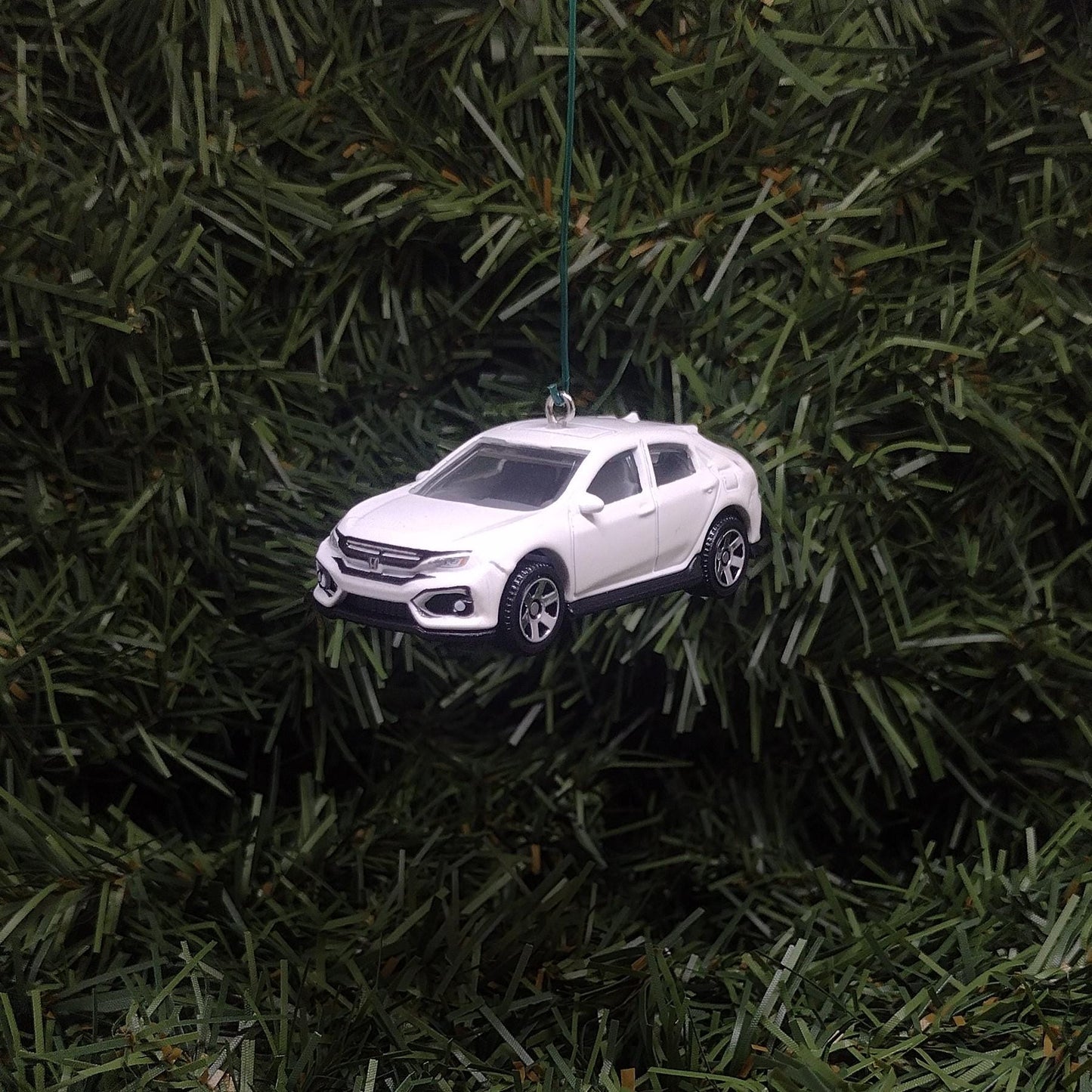 HONDA CIVIC Christmas ornament 2017 Hatchback Unique gift idea Xmas tree decoration 2016-2021 models White