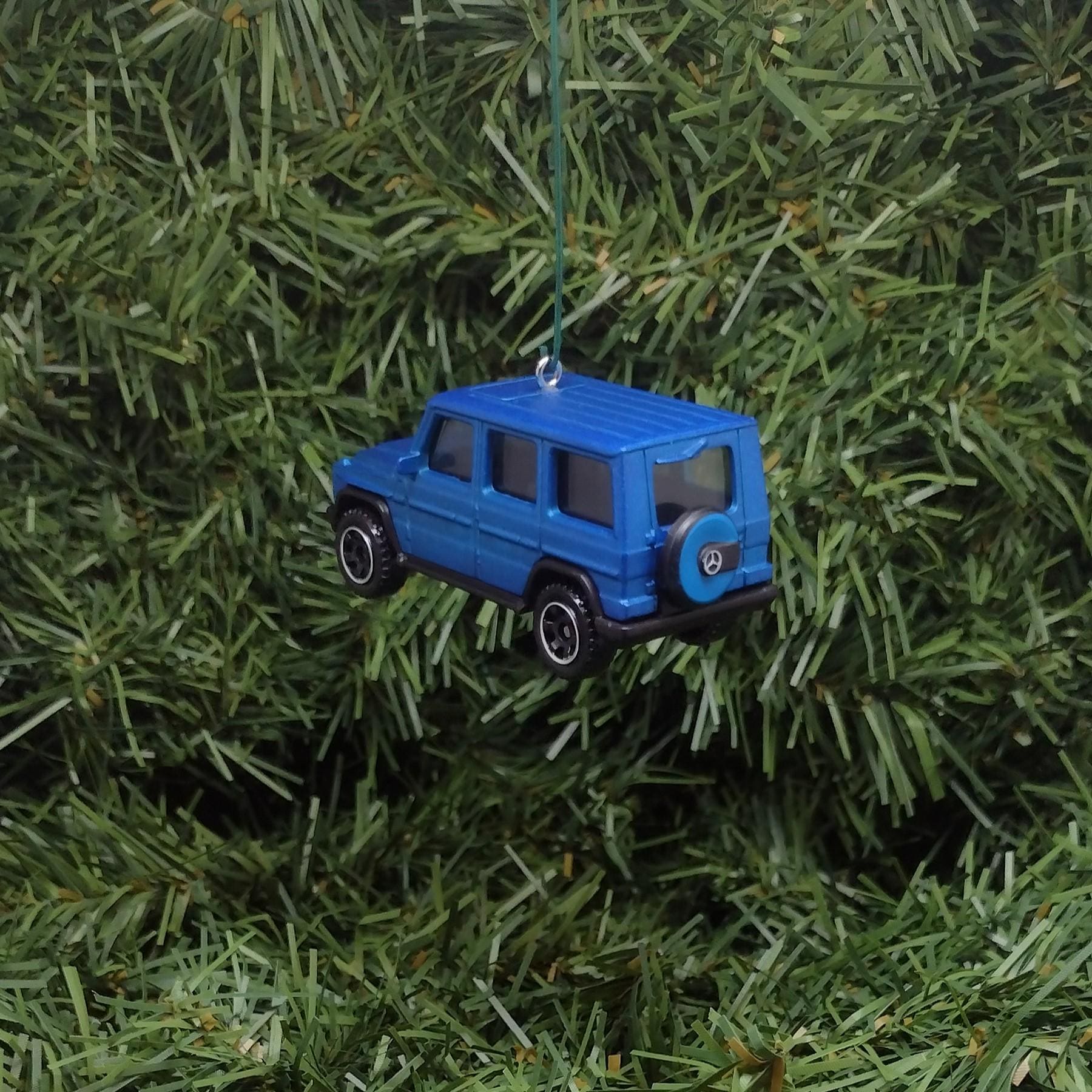 MERCEDES-BENZ 2015 G-Class Christmas Ornament Unique Gift Idea Xmas Tree Decoration Blue Purple