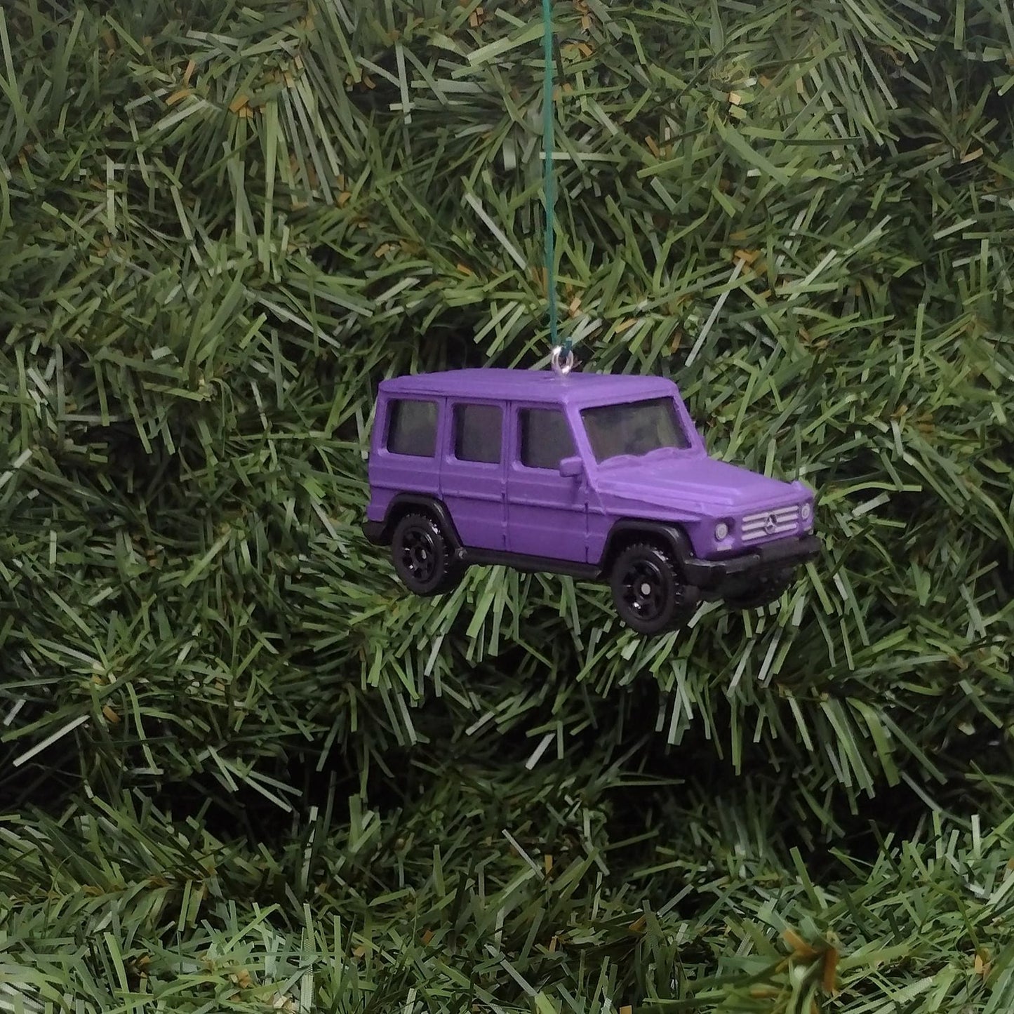 MERCEDES-BENZ 2015 G-Class Christmas Ornament Unique Gift Idea Xmas Tree Decoration Blue Purple
