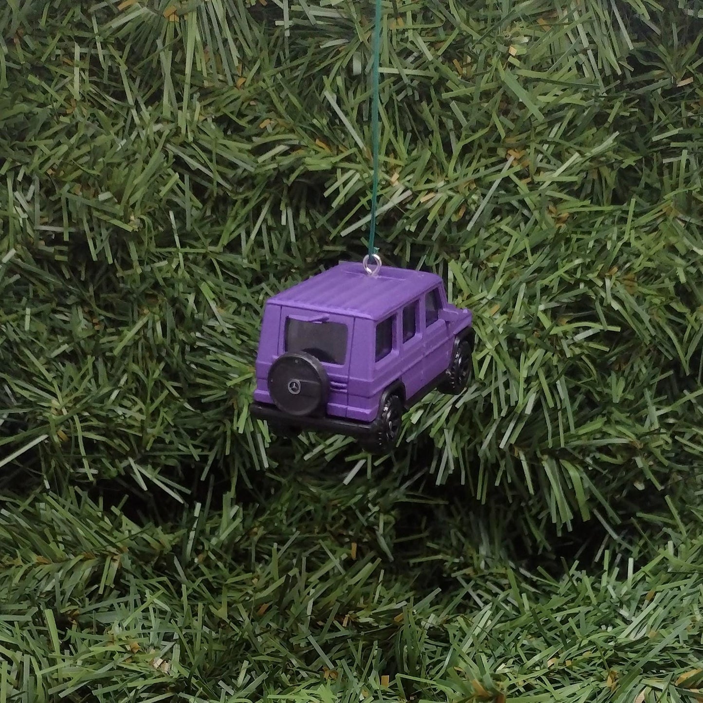 MERCEDES-BENZ 2015 G-Class Christmas Ornament Unique Gift Idea Xmas Tree Decoration Blue Purple