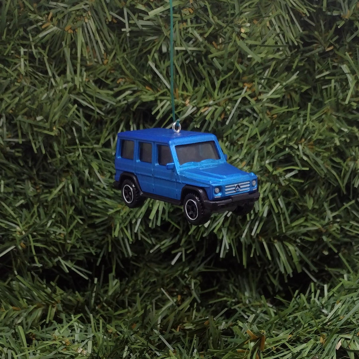 MERCEDES-BENZ 2015 G-Class Christmas Ornament Unique Gift Idea Xmas Tree Decoration Blue Purple