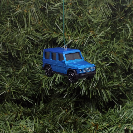 MERCEDES-BENZ 2015 G-Class Christmas Ornament Unique Gift Idea Xmas Tree Decoration Blue Purple