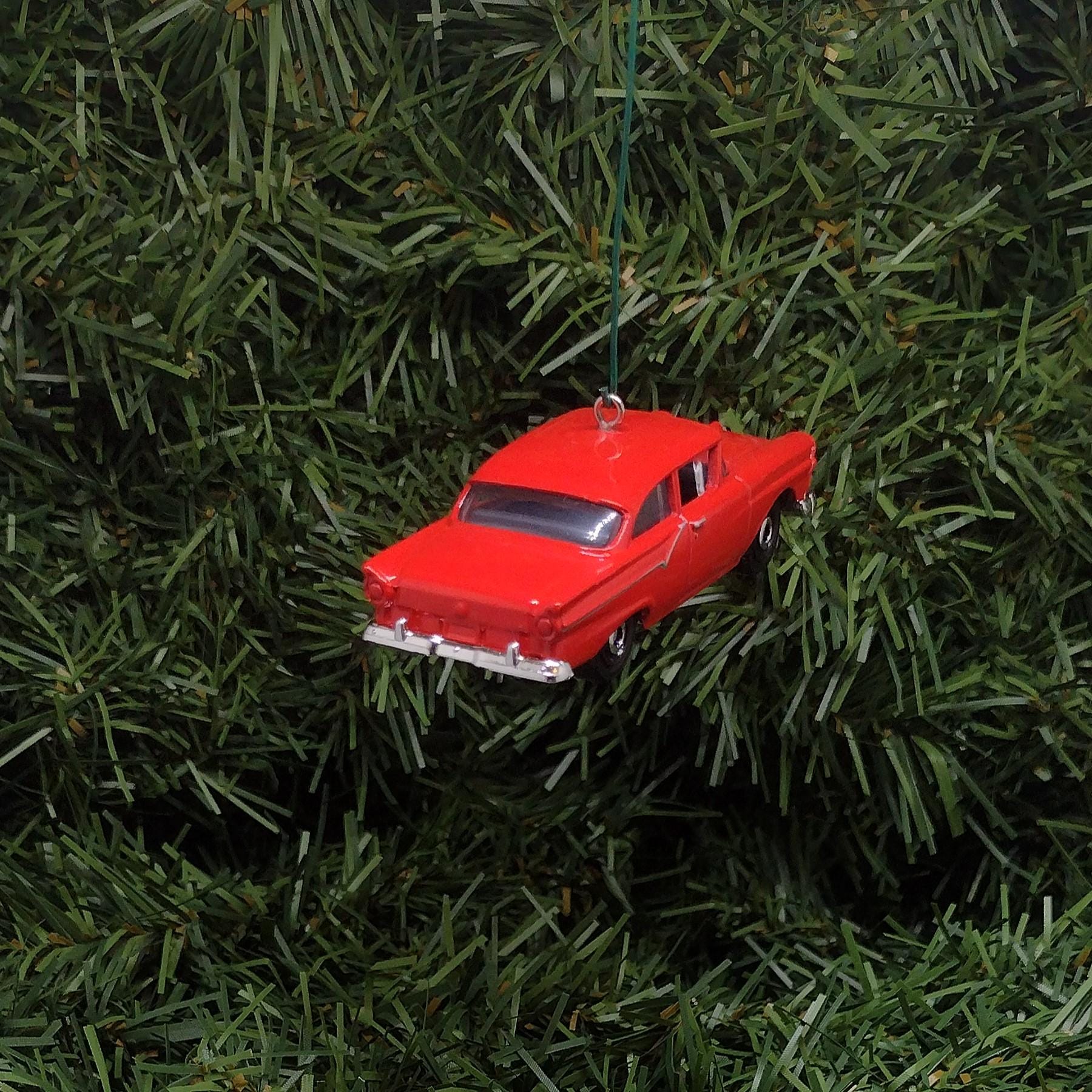1957 Ford Custom 300 Ornament Christmas Gift Idea Unique Classic Car Xmas Tree Decoration Red Blue Black