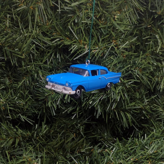 1957 Ford Custom 300 Ornament Christmas Gift Idea Unique Classic Car Xmas Tree Decoration Red Blue Black
