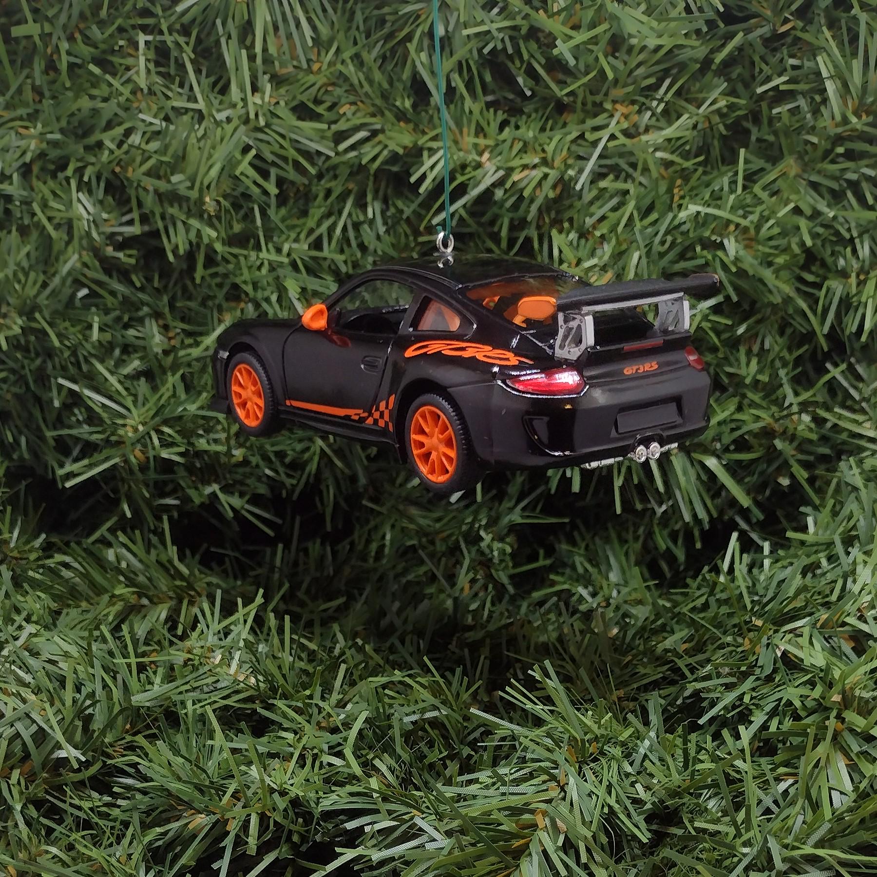 PORSCHE 911 GT3 RS Ornament Christmas Tree Decoration Unique Gift 2010 gt3rs Black