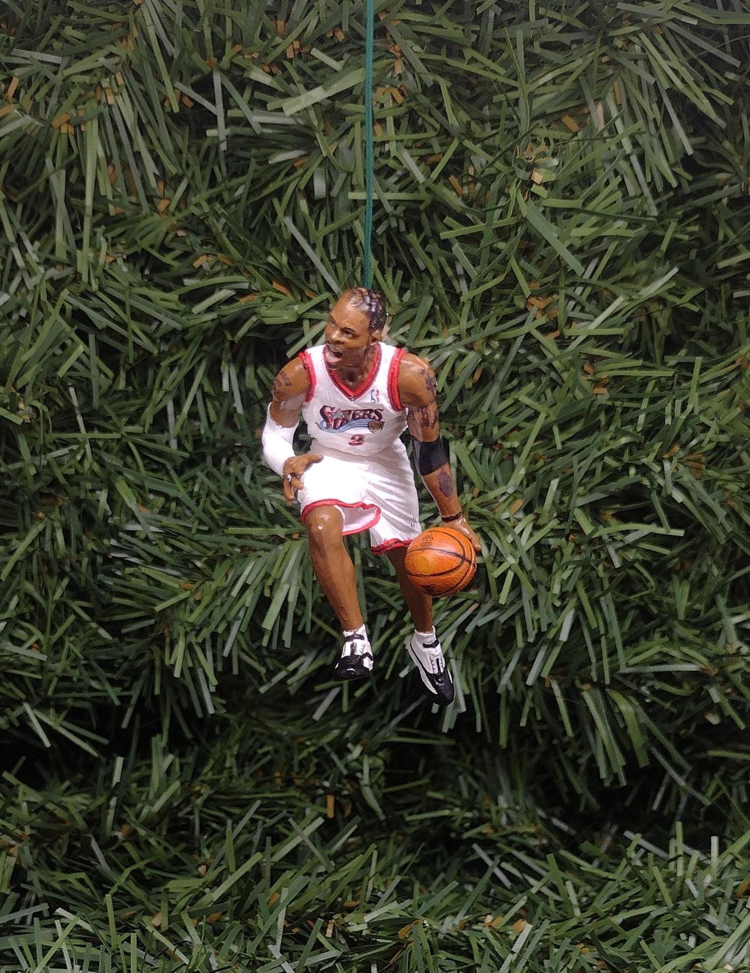 Allen Iverson 76ERS Ornament Christmas tree decoration unique Xmas gift Philadelphia Sixers 2.5 inch