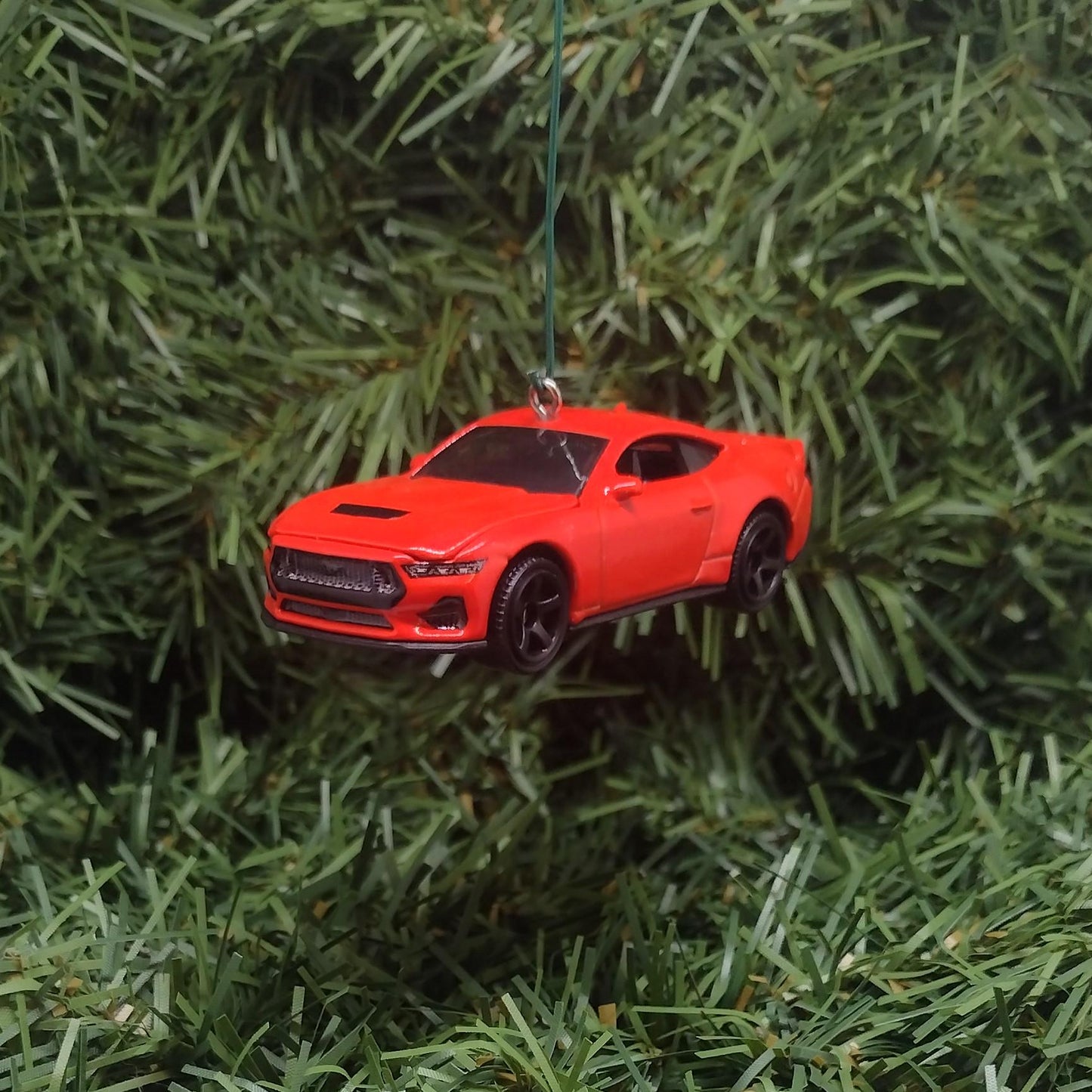 Ford Mustang Ornament 2024 GT Christmas Gift Xmas Tree Decoration Hood Opens