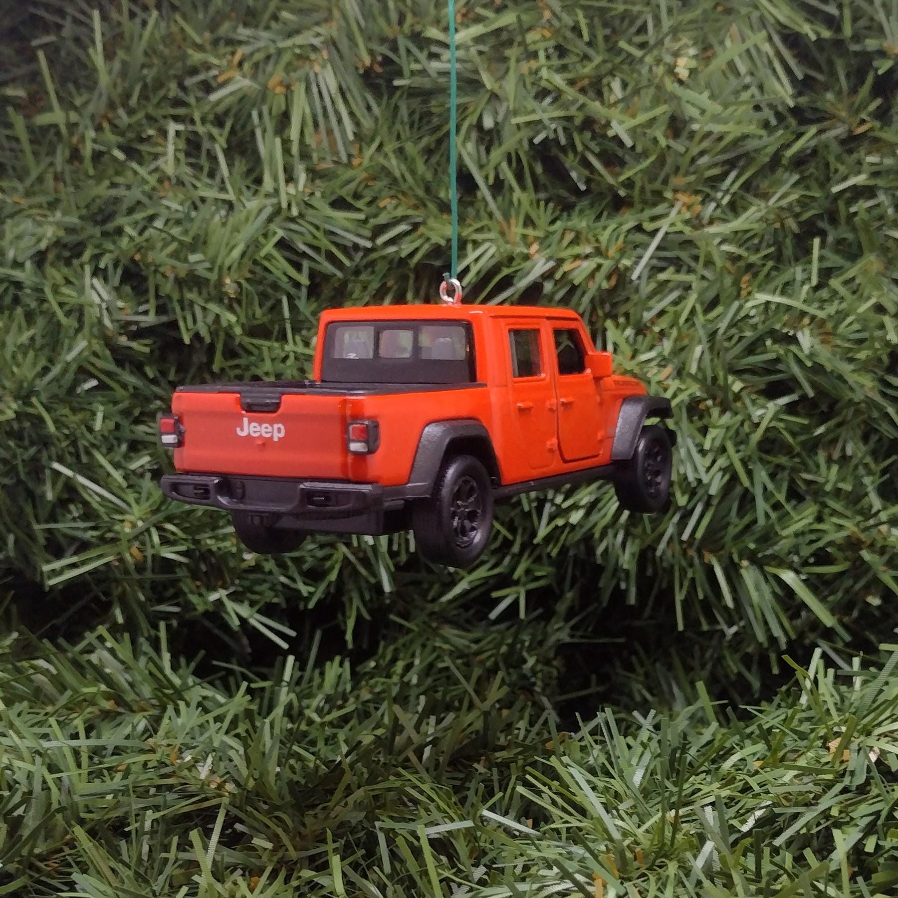JEEP GLADIATOR Ornament Christmas Gift Xmas Tree Decoration 5 inch Orange 2019-2024