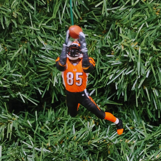 CINCINNATI BENGALS Ornament Chad Johnson Christmas Gift "Ochocinco" NFL Football Xmas Tree Decoration