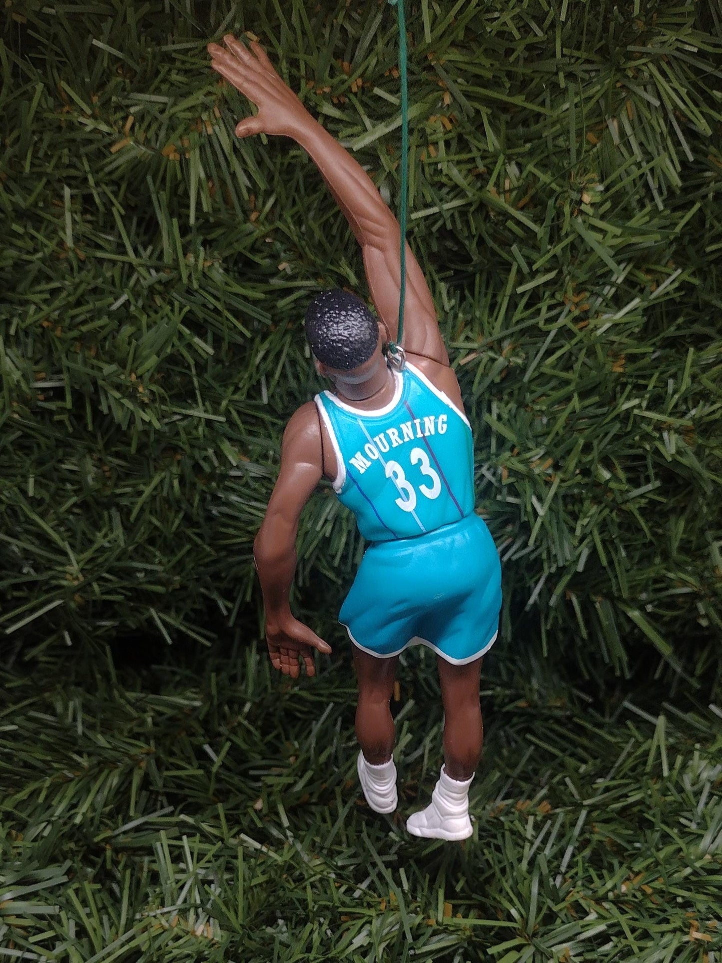 CHARLOTTE HORNETS Christmas ornaments Larry Johnson/Alonzo Mourning/Dell Curry xmas tree decoration unique gift idea