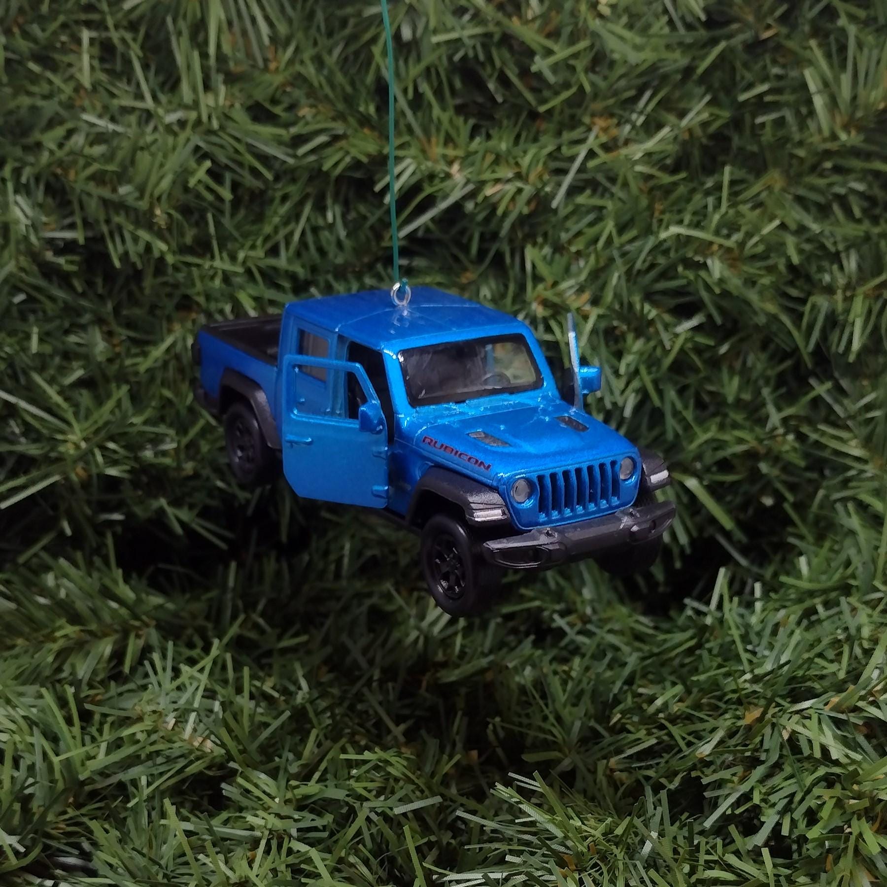 JEEP GLADIATOR Ornament Christmas Gift Xmas Tree Decoration 5 inch Blue 2019-2024