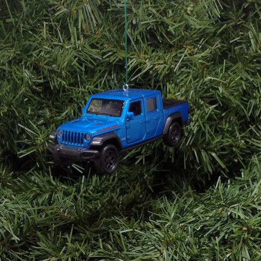 JEEP GLADIATOR Ornament Christmas Gift Xmas Tree Decoration 5 inch Blue 2019-2024