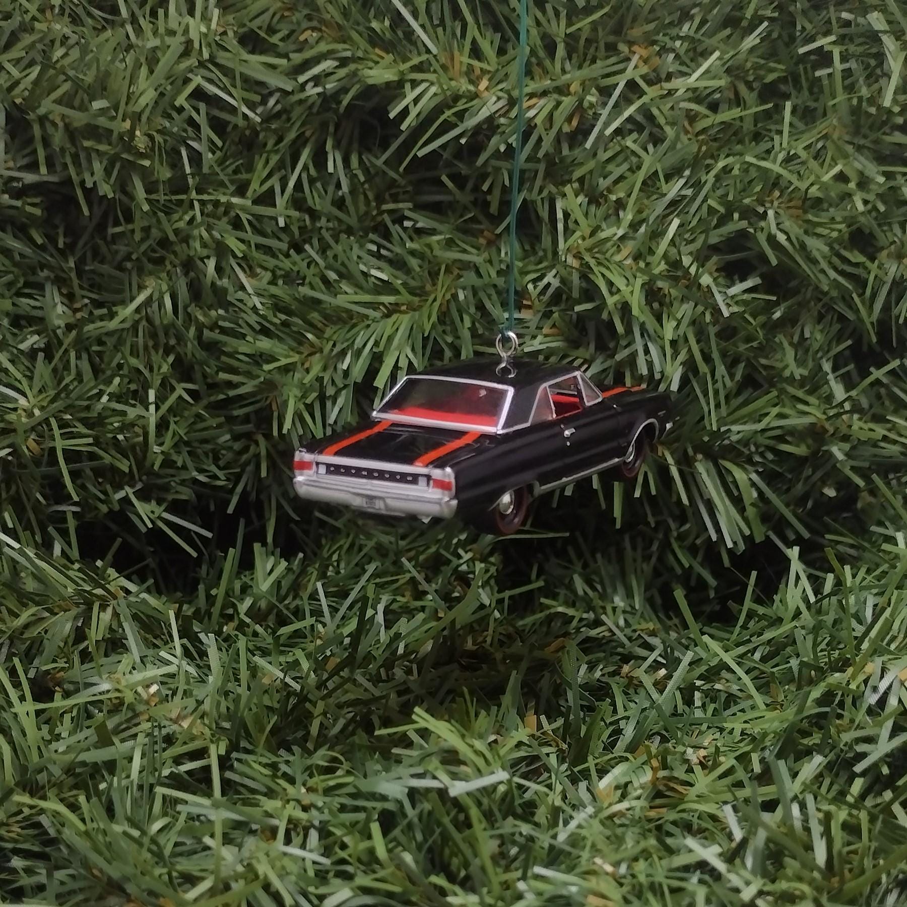Plymouth 1967 GTX Ornament Christmas Tree Decoration Unique Gift Mopar Black