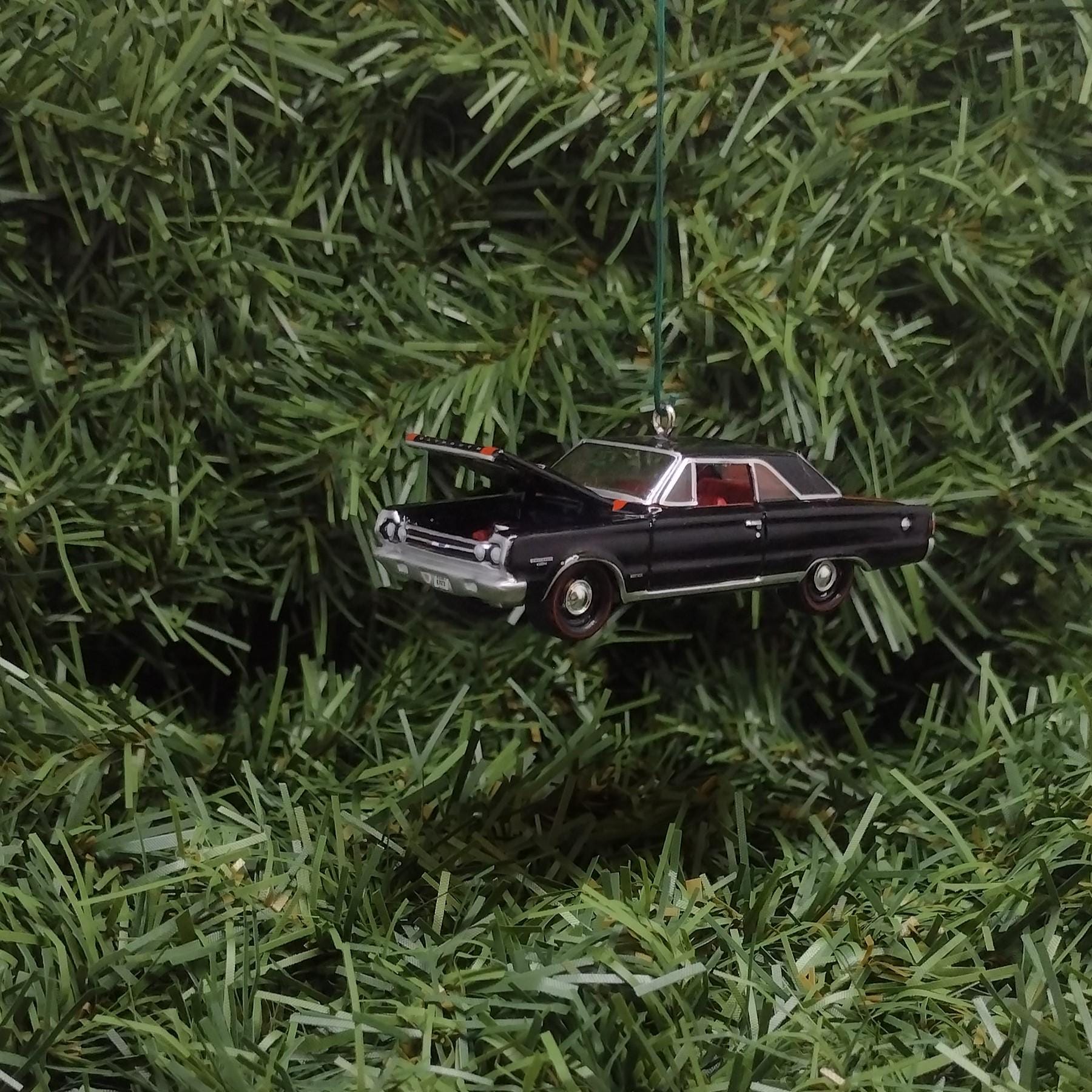 Plymouth 1967 GTX Ornament Christmas Tree Decoration Unique Gift Mopar Black