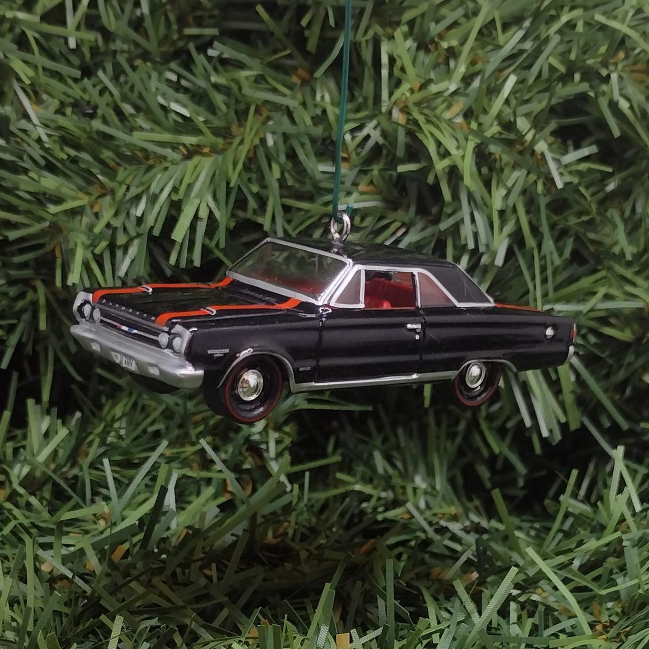 Plymouth 1967 GTX Ornament Christmas Tree Decoration Unique Gift Mopar Black