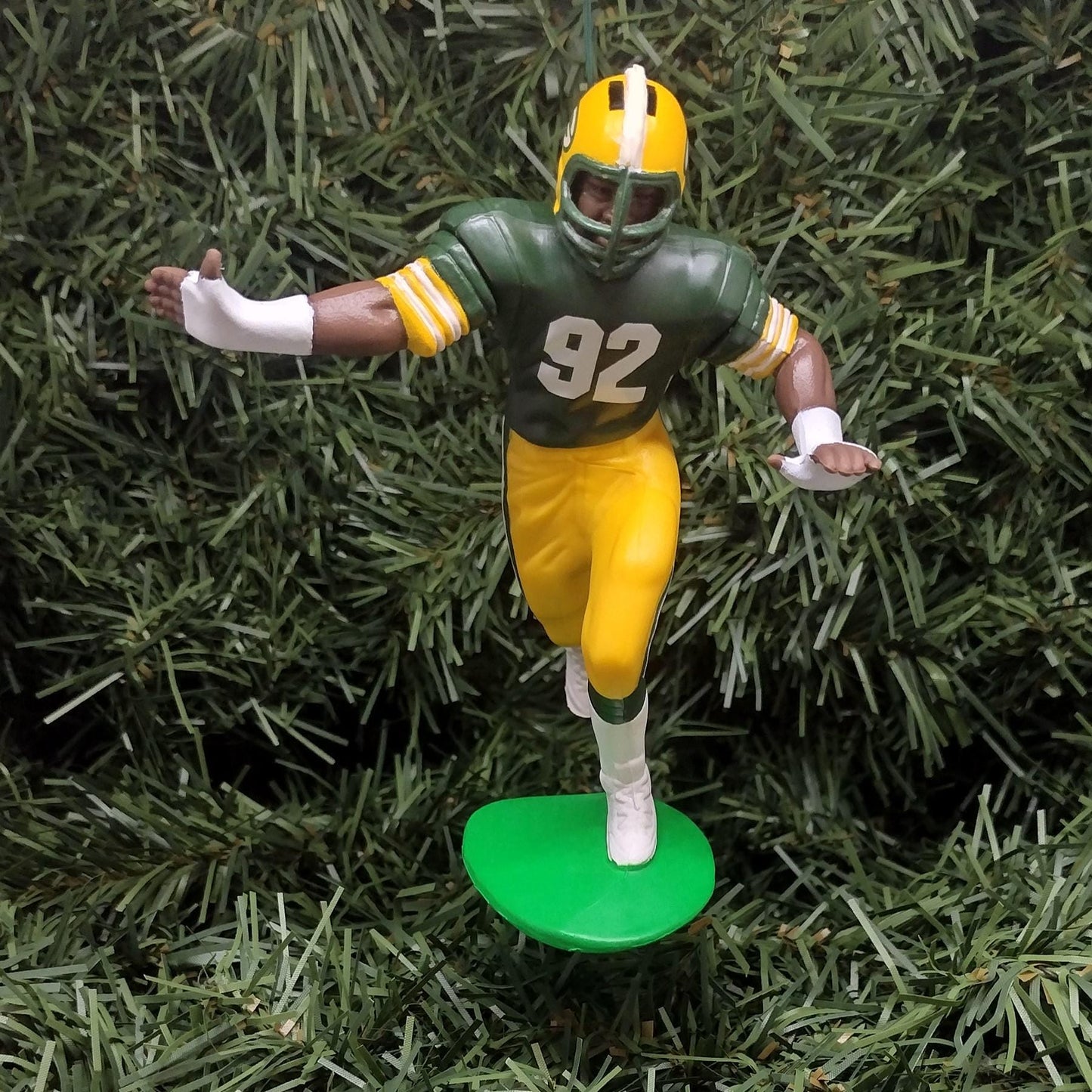 Reggie White Green Bay Packers Ornament Christmas Gift Idea Unique Xmas Tree Decoration NFL Football Figure