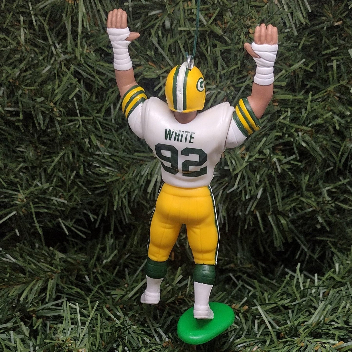 Reggie White Green Bay Packers Ornament Christmas Gift Idea Unique Xmas Tree Decoration NFL Football Figure