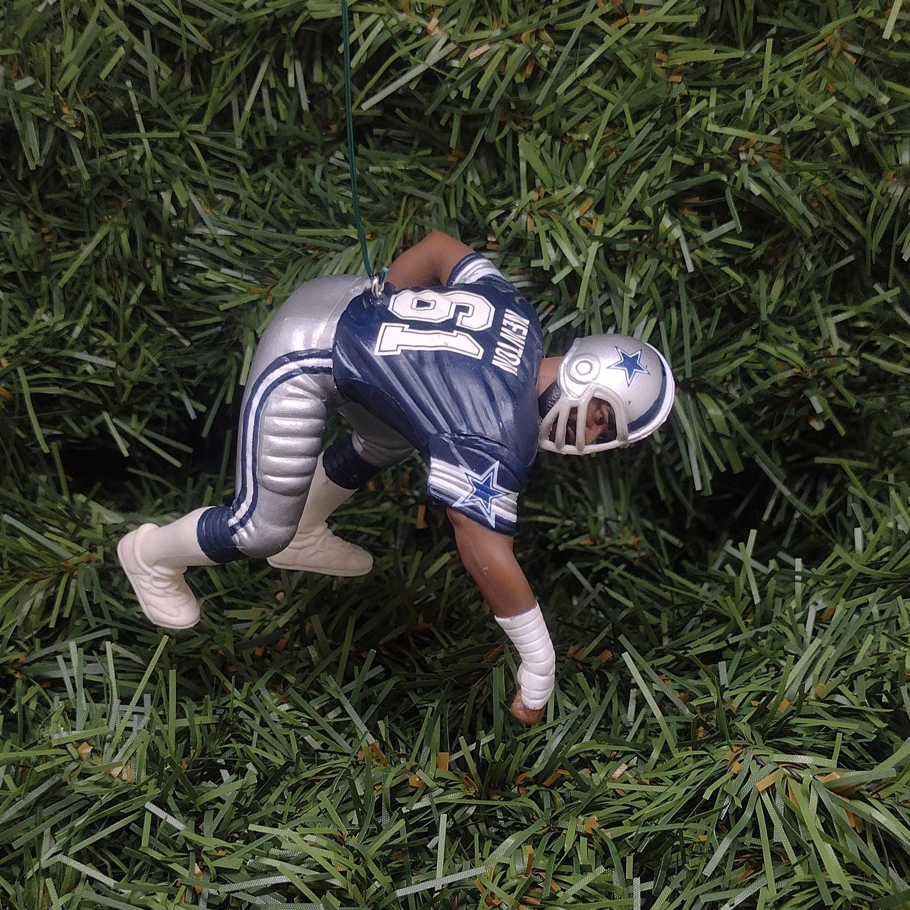Dallas Cowboys Ornament Nate Newton Christmas Gift Idea Unique Xmas Tree Decoration NFL football figure