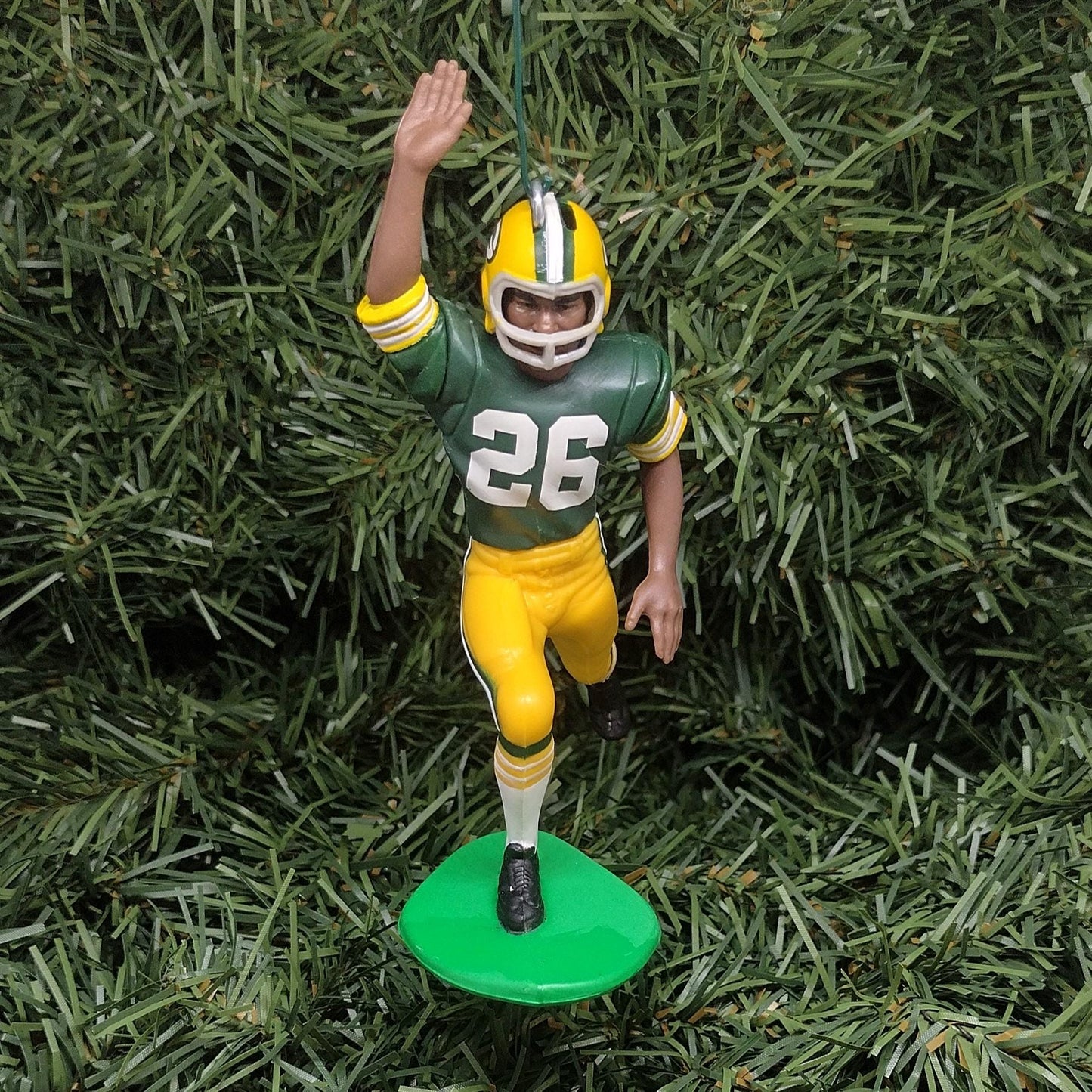 Herb Adderly Green Bay PACKERS Christmas tree Ornament xmas nfl football figure unique gift idea Hall of Fame Super Bowl winner