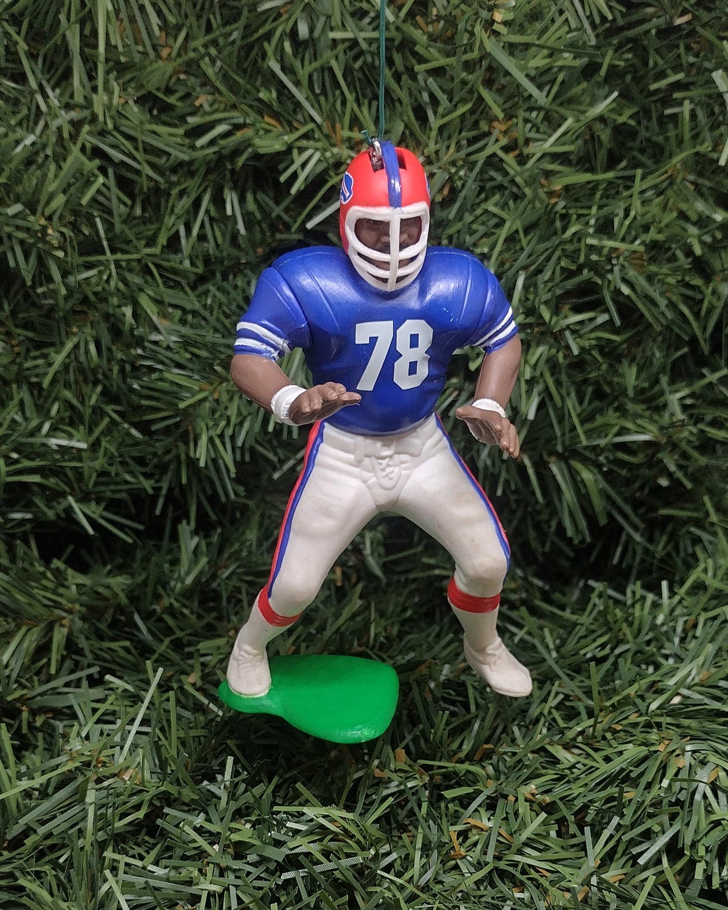 Bruce Smith Buffalo Bills Christmas Ornament Unique Gift Idea or Xmas Tree Decoration NFL Football Figure
