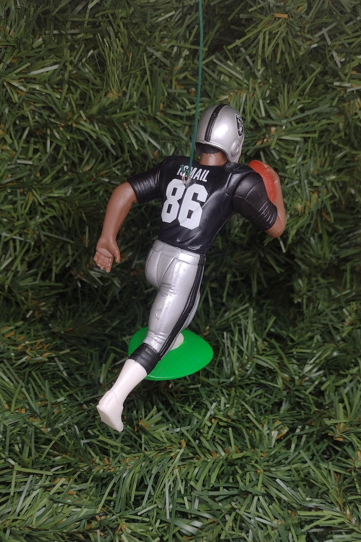 OAKLAND RAIDERS ornaments Christmas tree decoration Napoleon Kaufman/Terry McDaniel/Jeff George/Rocket Ismail Los Angeles Las Vegas