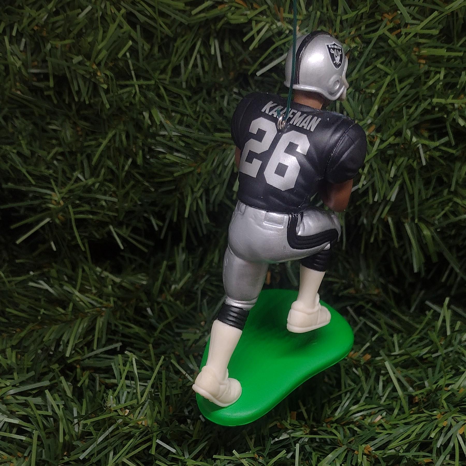 OAKLAND RAIDERS ornaments Christmas tree decoration Napoleon Kaufman/Terry McDaniel/Jeff George/Rocket Ismail Los Angeles Las Vegas