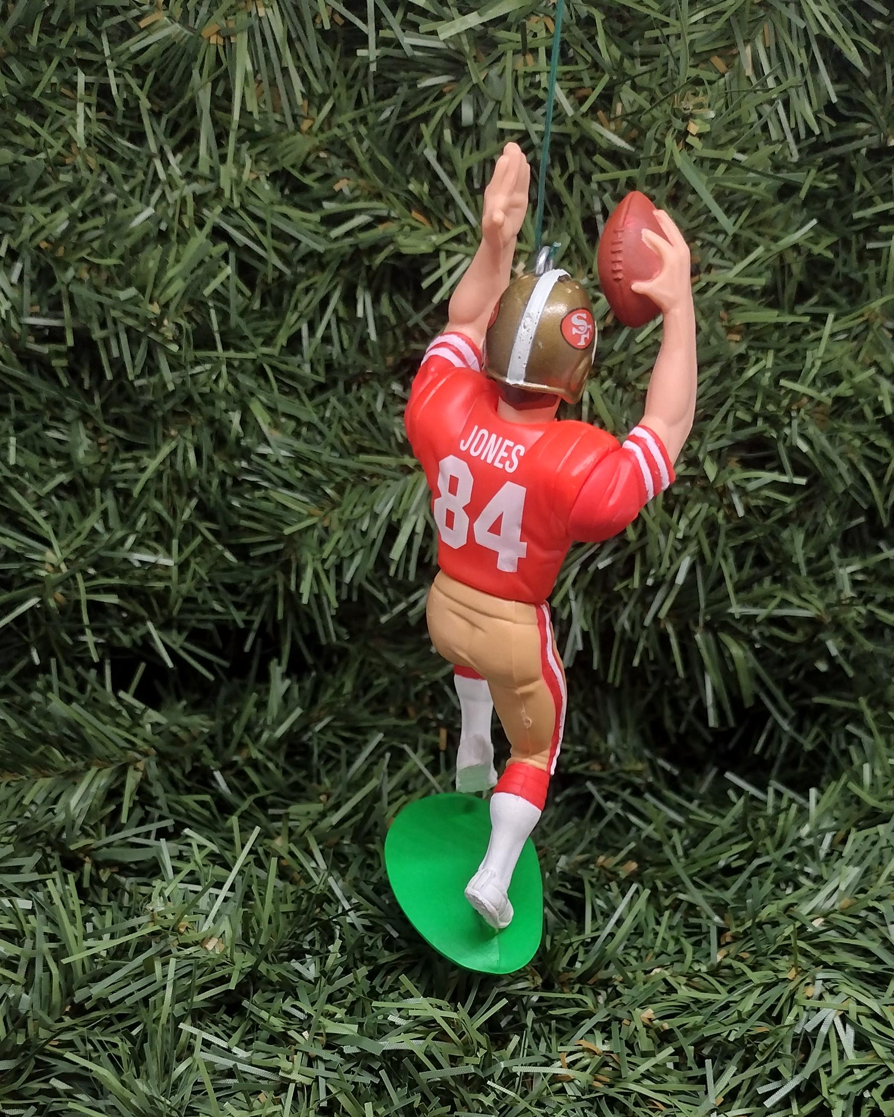 SAN FRANCISCO 49ERS Ornament Brent Jones Christmas gift idea NFL football unique xmas tree decoration