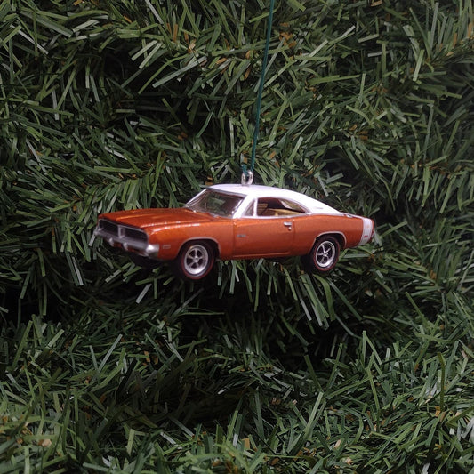 DODGE CHARGER Ornament 1969 R/T Christmas Gift Xmas Tree Decoration Mopar Muscle Car Copper Color