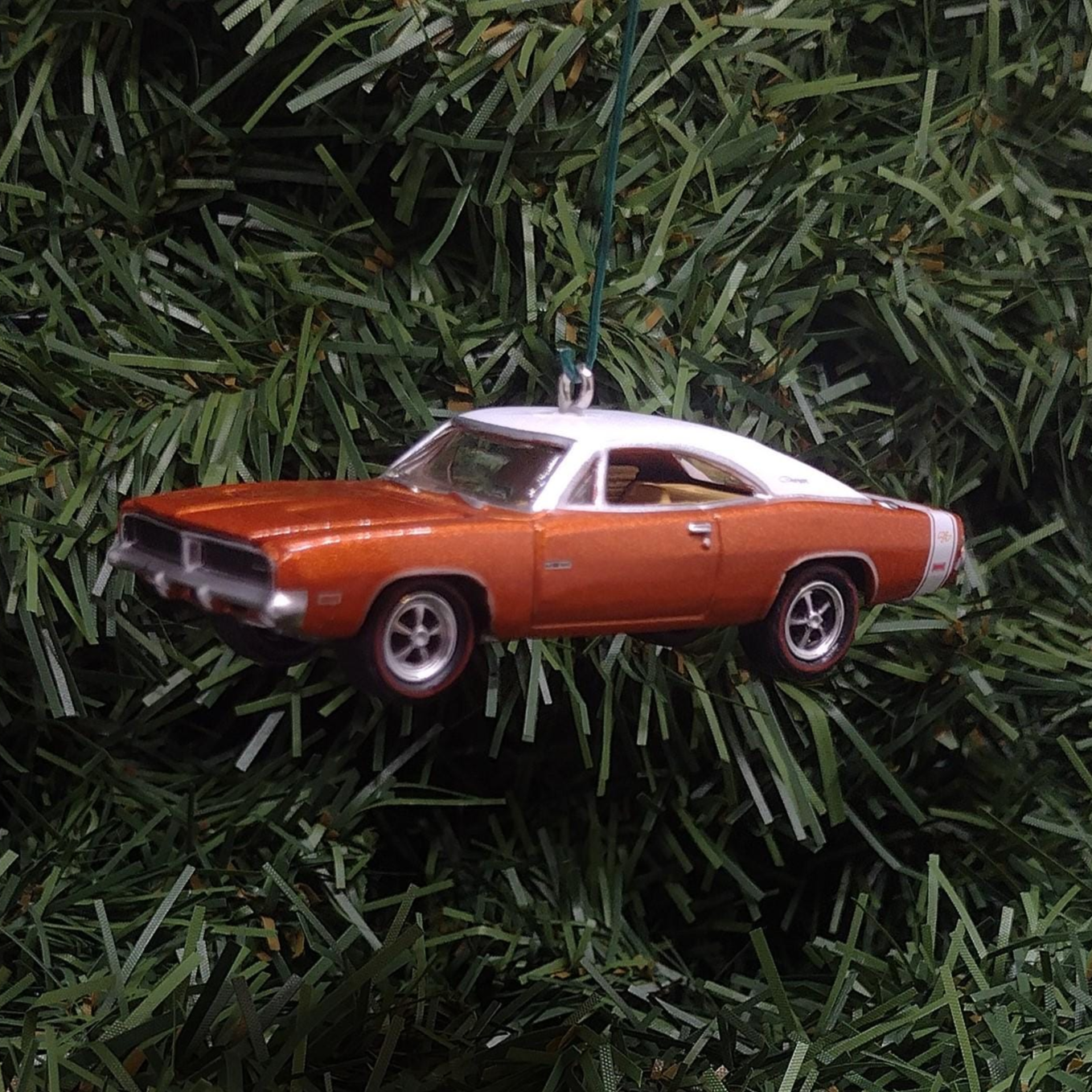 DODGE CHARGER Ornament 1969 R/T Christmas Gift Xmas Tree Decoration Mopar Muscle Car Copper Color