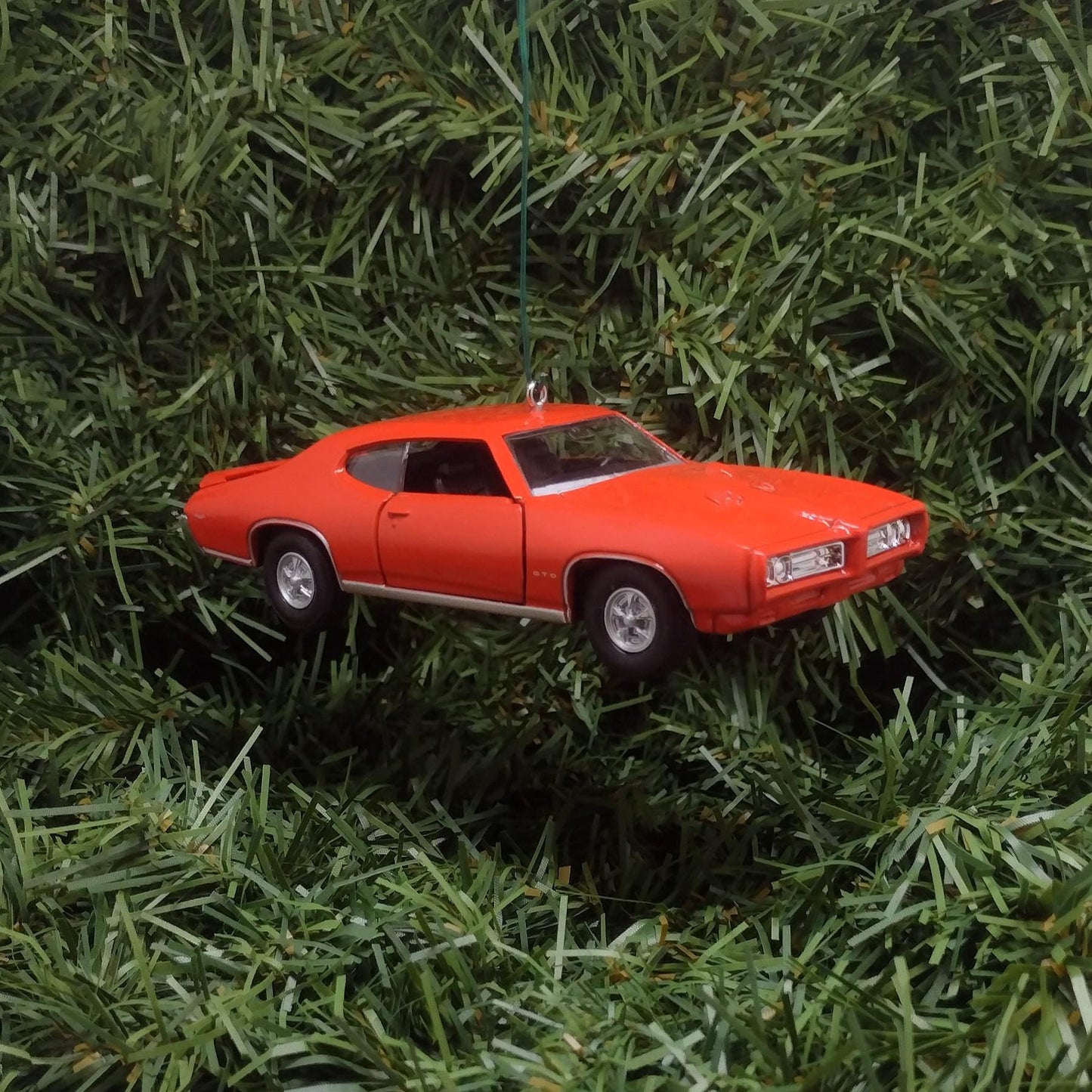 1969 PONTIAC GTO Ornament Christmas Tree Decoration Car Gift Xmas Present Orange