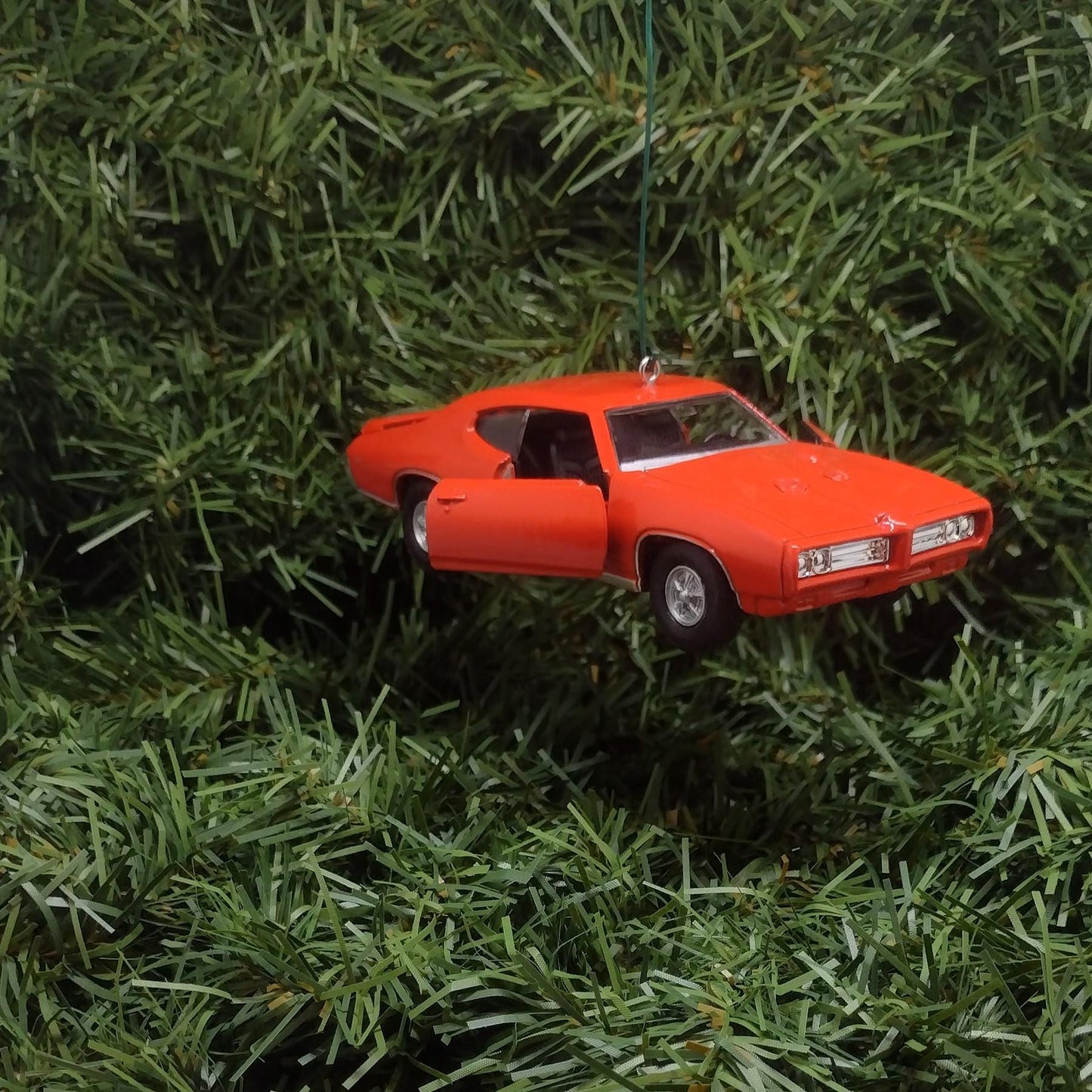 1969 PONTIAC GTO Ornament Christmas Tree Decoration Car Gift Xmas Present Orange