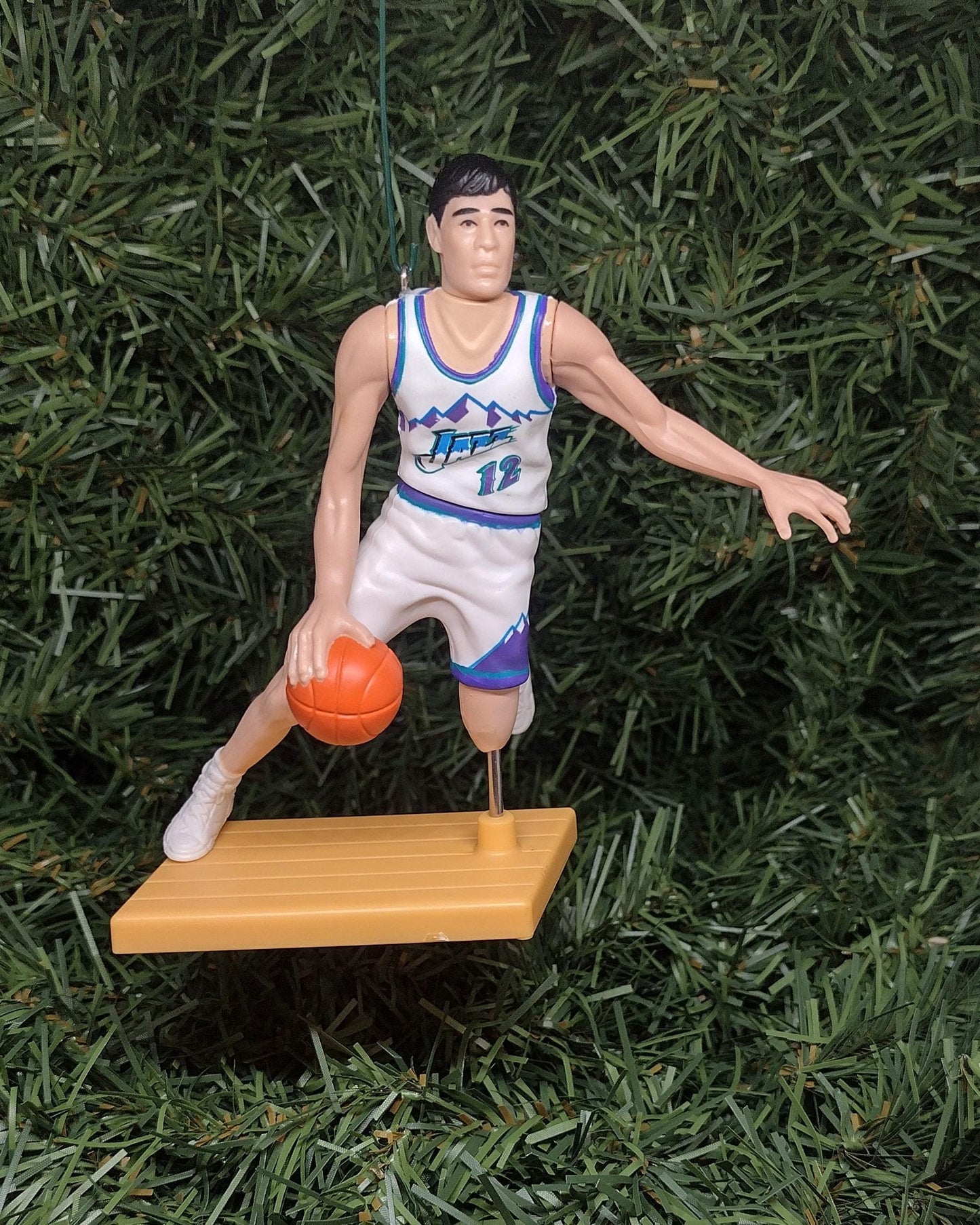 UTAH JAZZ Ornaments Karl Malone John Stockton Donovan Mitchell Christmas Tree Decoration Xmas gift NBA Basketball Figure