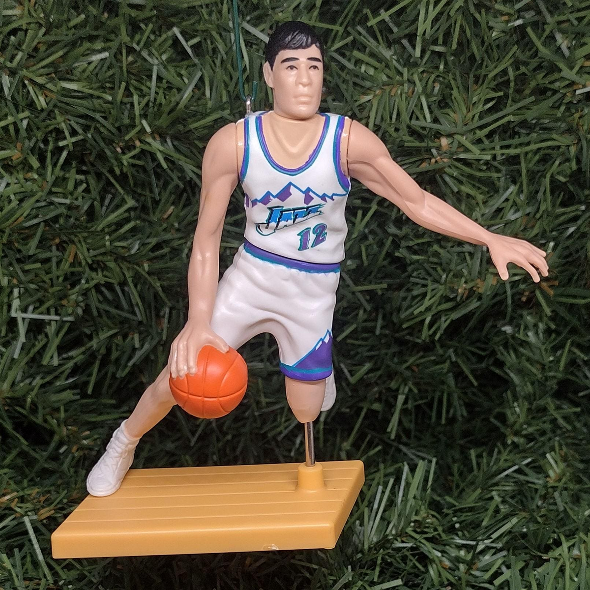 UTAH JAZZ NBA Christmas Ornaments Karl Malone John Stockton Donovan Mitchell Xmas gift NBA Basketball Figure