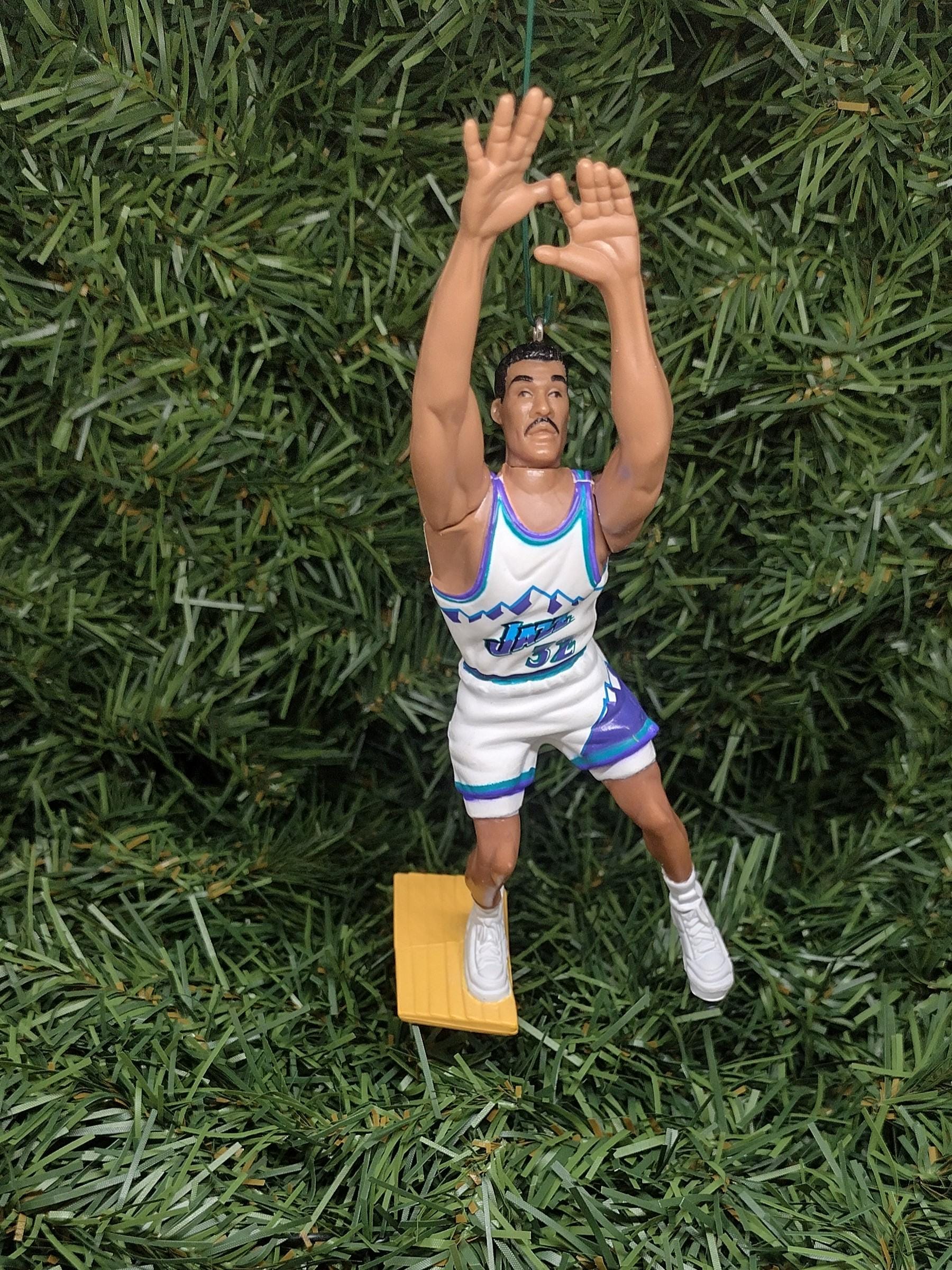 UTAH JAZZ Ornaments Karl Malone John Stockton Donovan Mitchell Christmas Tree Decoration Xmas gift NBA Basketball Figure