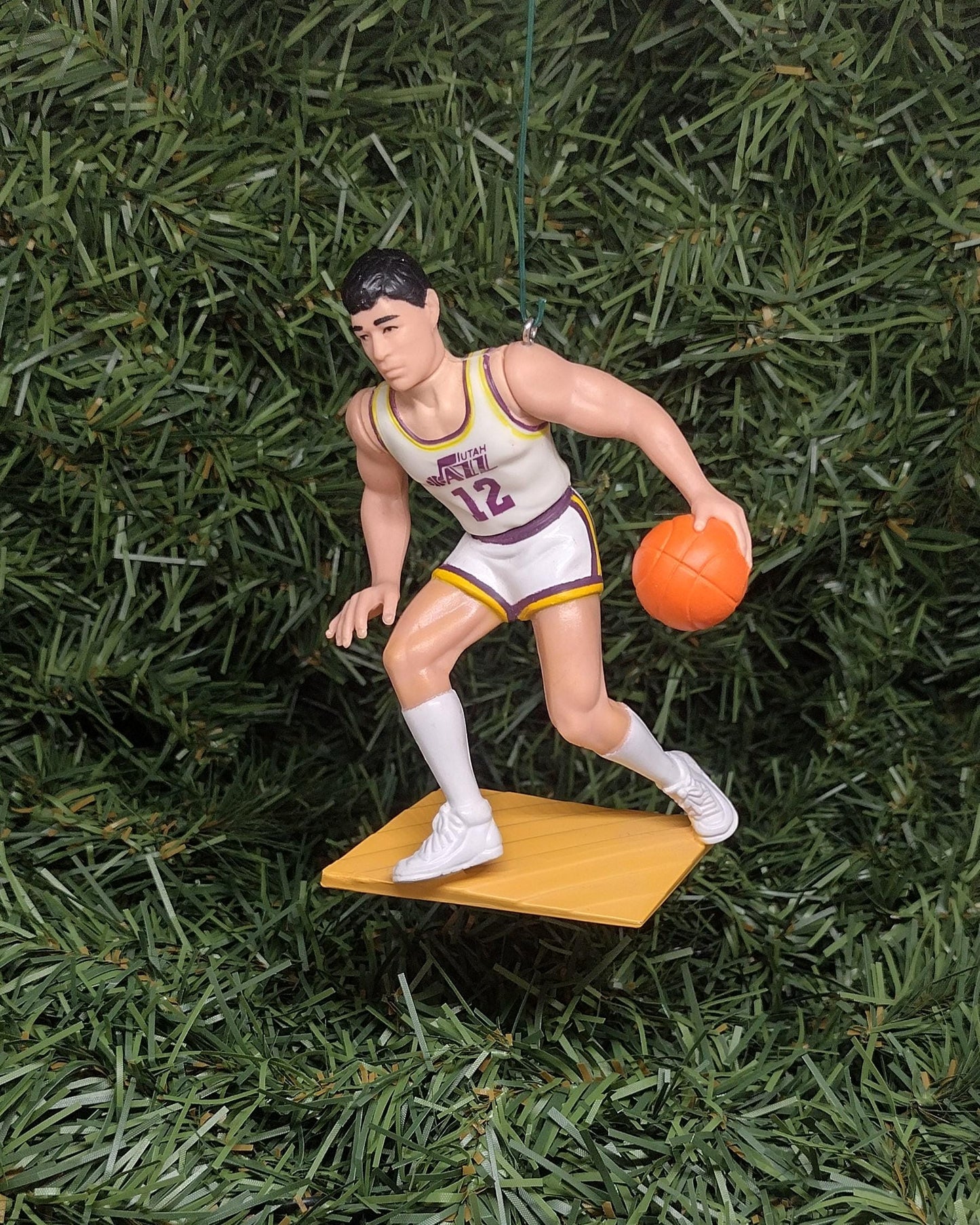 UTAH JAZZ Ornaments Karl Malone John Stockton Donovan Mitchell Christmas Tree Decoration Xmas gift NBA Basketball Figure