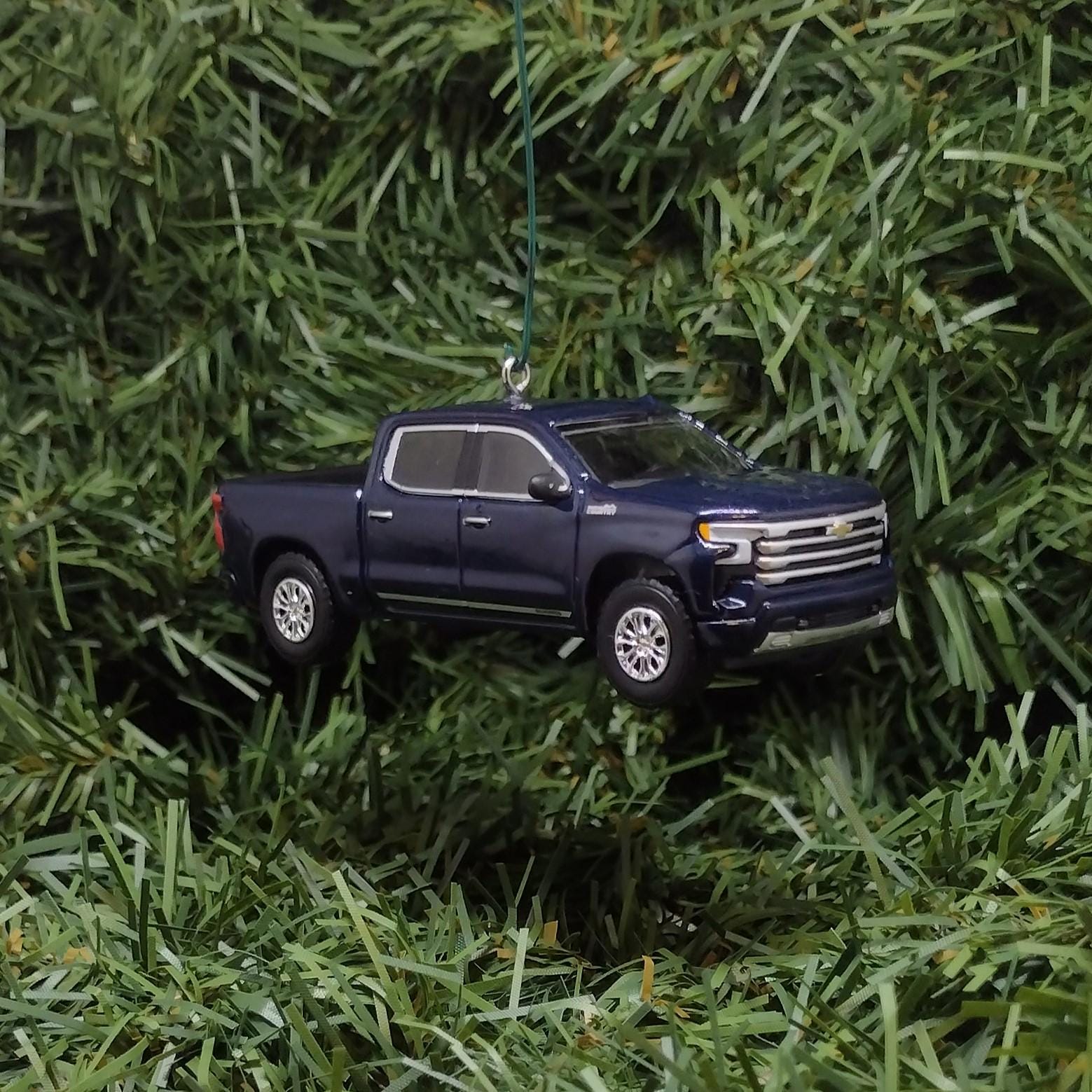 Chevy Silverado Ornament 2022-2024 Christmas Gift Chevrolet Truck 2023 Xmas Tree Decoration Northsky Blue