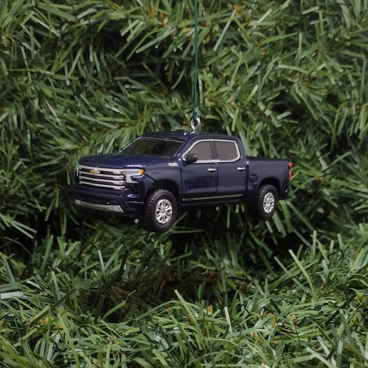 Chevy Silverado Ornament 2022-2024 Christmas Gift Chevrolet Truck 2023 Xmas Tree Decoration Northsky Blue
