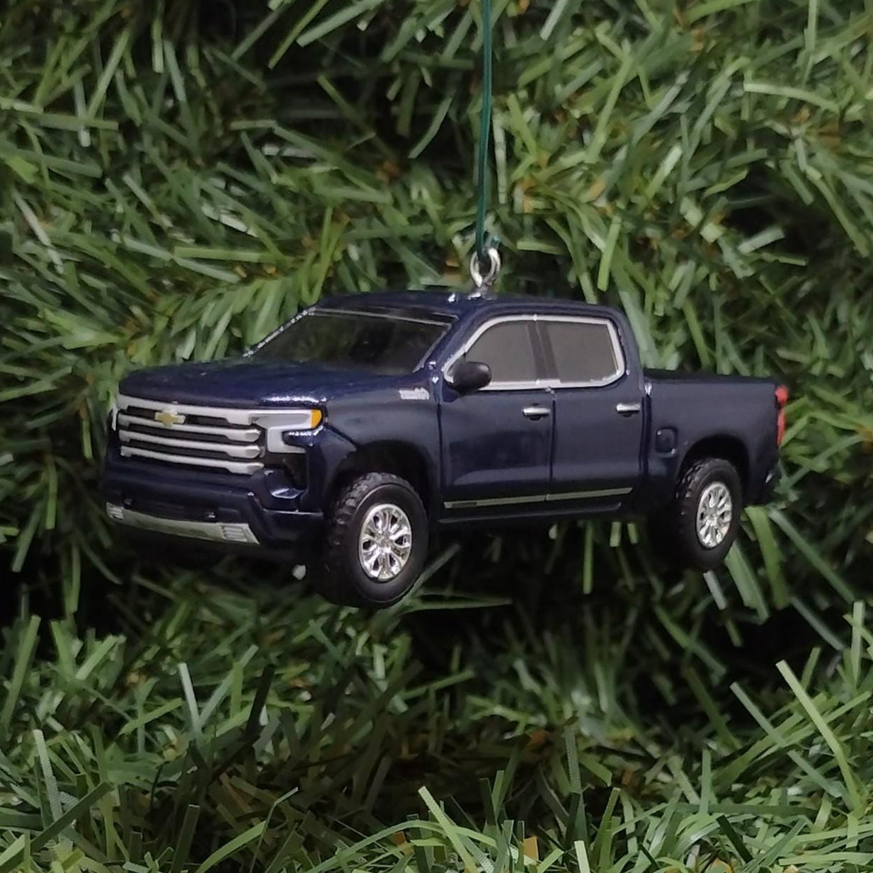 Chevy Silverado Ornament 2022-2024 Christmas Gift Chevrolet Truck 2023 Xmas Tree Decoration Northsky Blue